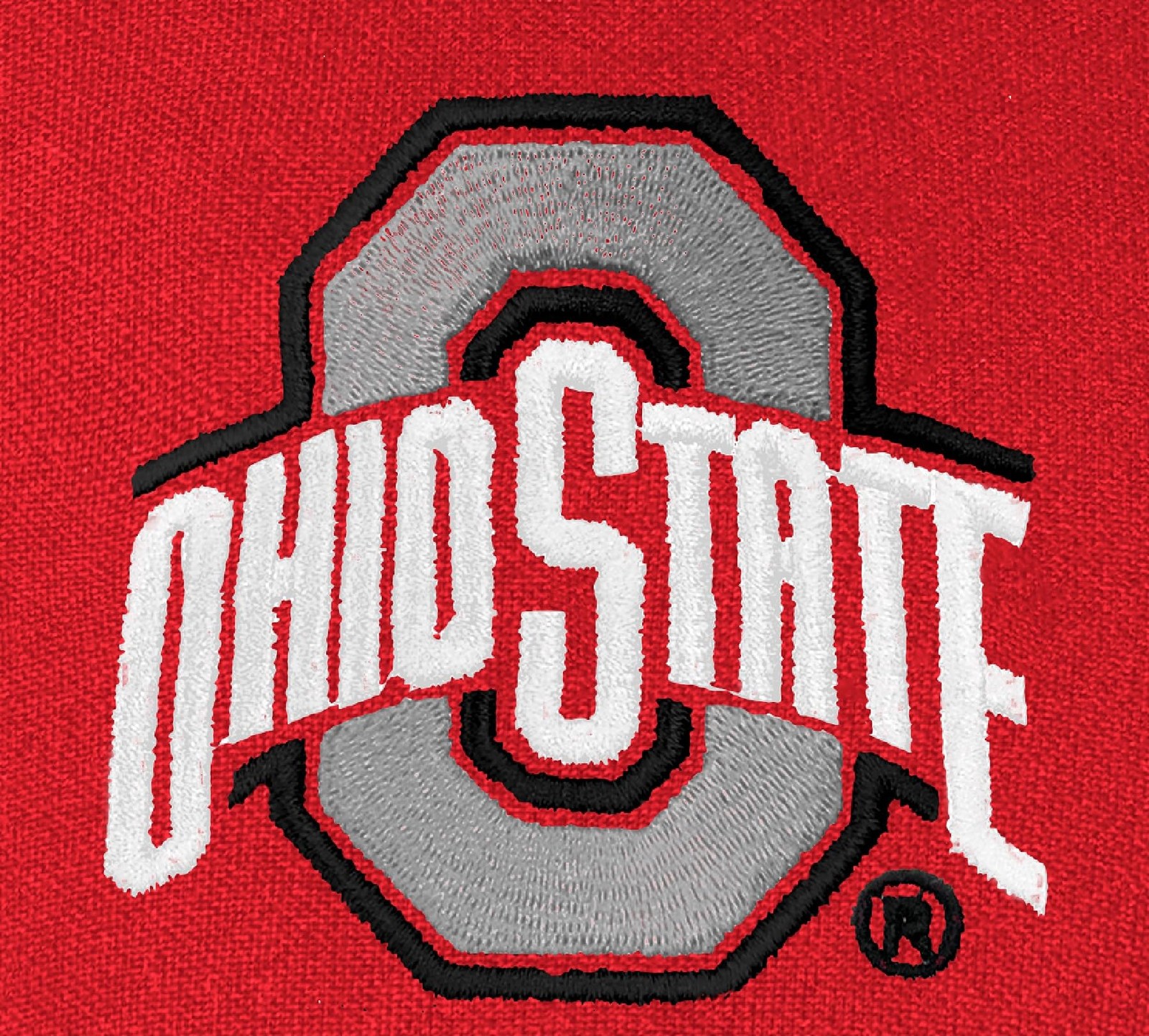 Little King Ncaa Long Sleeve Full Zip Footed Romper Embroidered Team Logo-Ohio