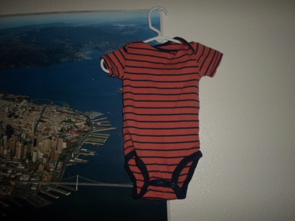 Carters-12 months-bodysuits — 2 -baby snap on undershirts-China- 0ne owner