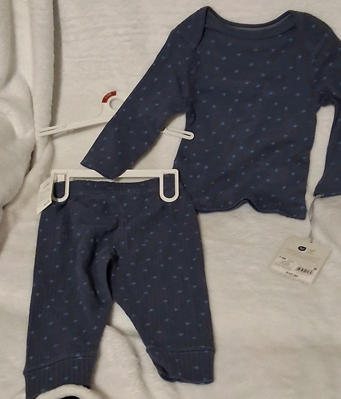 Cloud Island 2 Piece Set Certified Standard By Oeko-Tex Blue Size 3-6 Months