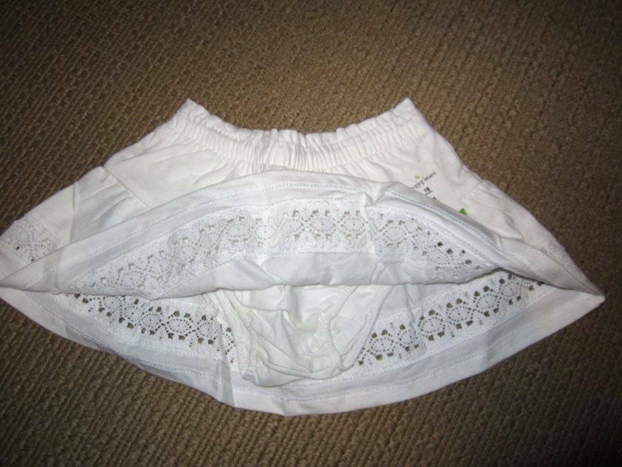 Jumping Beans Size 18 Months Girls 2 Pc White Skort & Teal blue Top NWT
