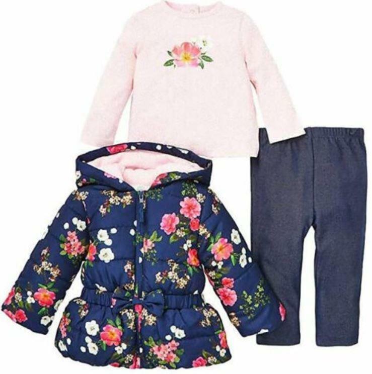 NEW! INFANT & TODDLER GIRL’S LITTLE ME 3 PC OUTFIT SET! VARIETY OF CUTE STYLES!