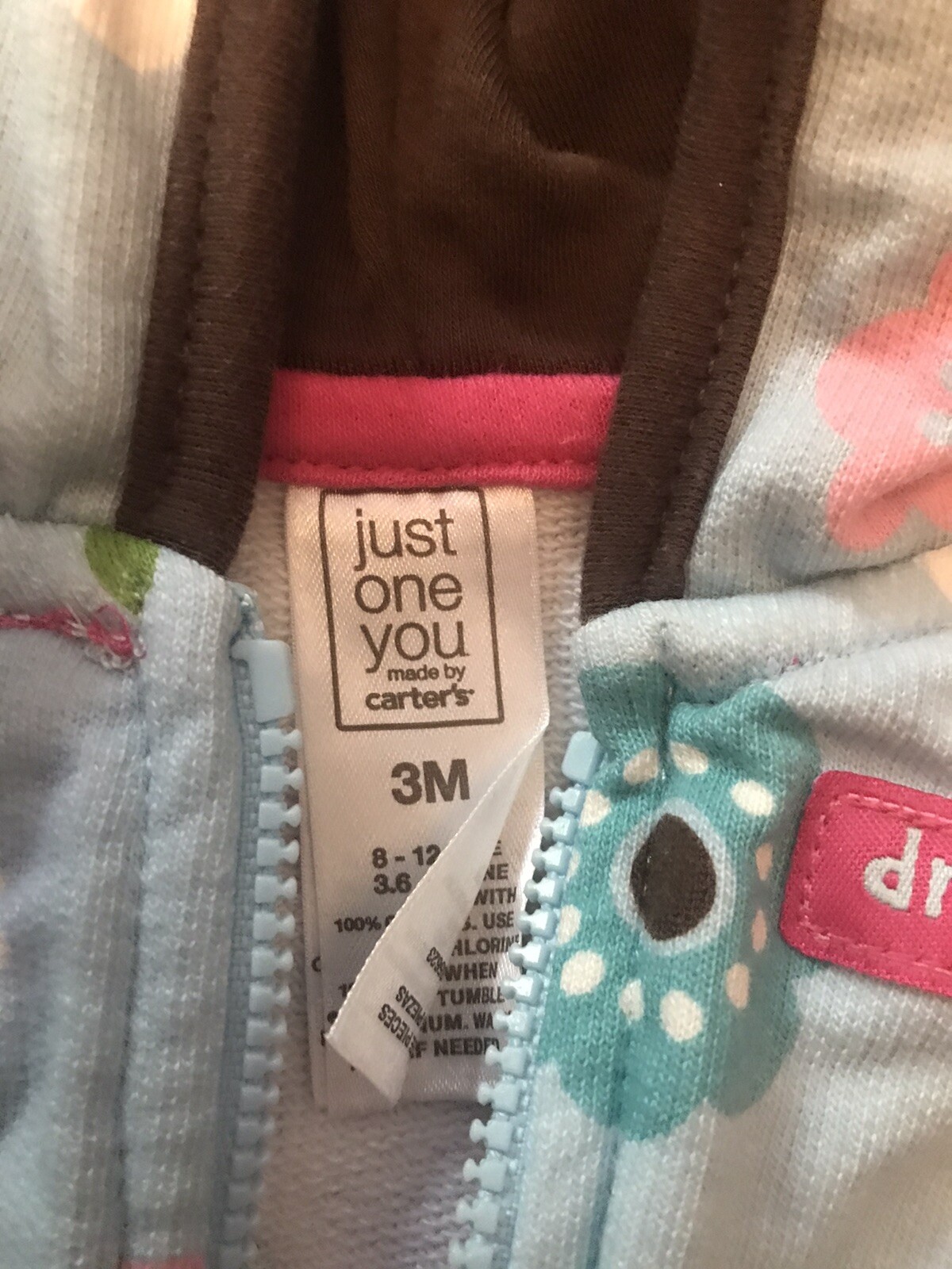 Lot of 9 Baby Girl’s 3 Month Full Zip Hoodies Pajama’s Button Up Growing/ Walk