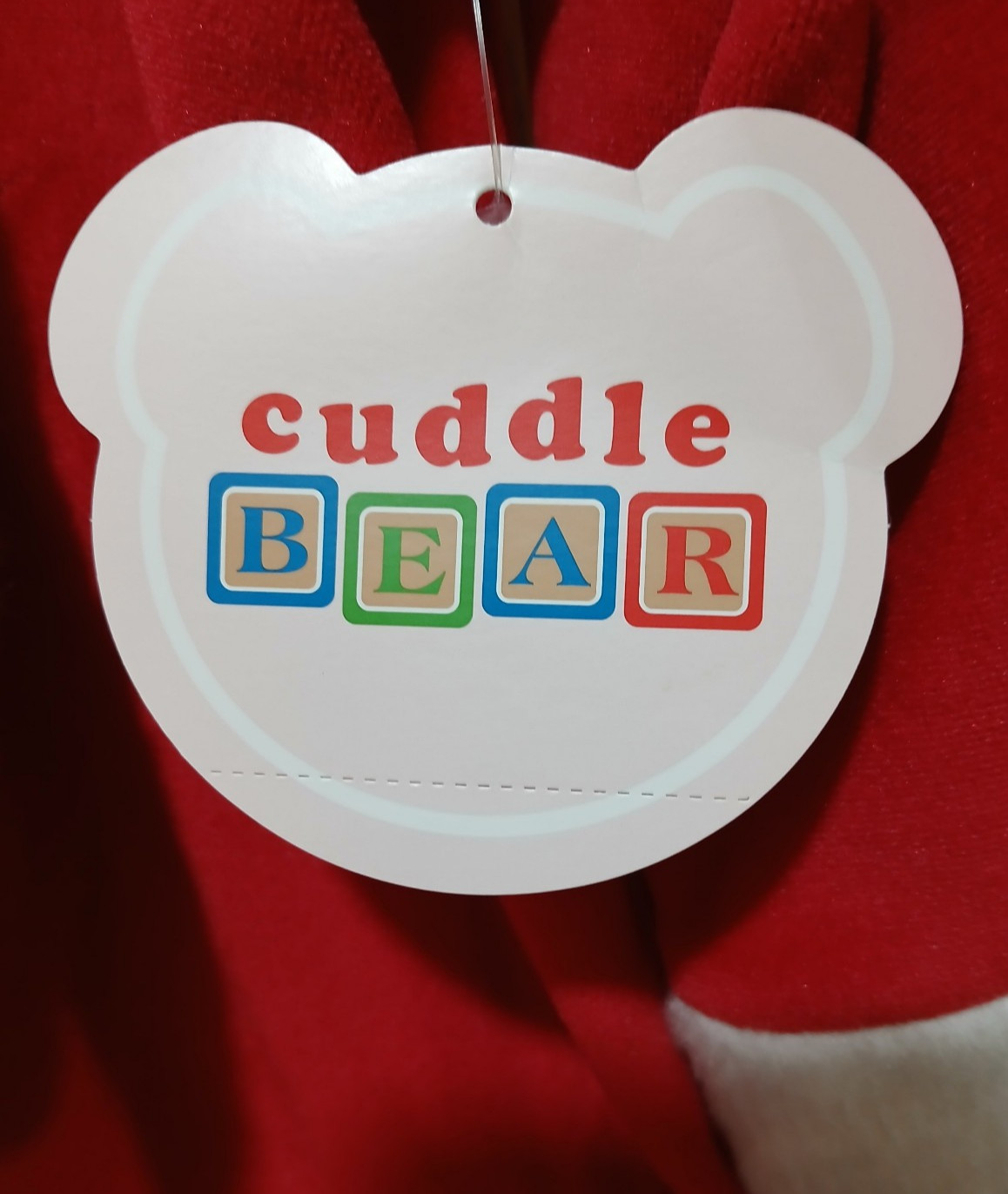 Cuddle Bear 3pc Christmas Set: Red w/White Faux Fur Dress/Top, Pants, Hat, 18 mo