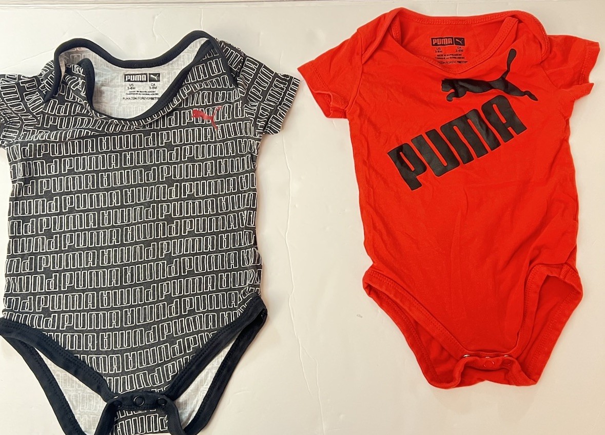 Puma Baby Boys 10 Piece Lot Size 0-3 Months Variety Colors