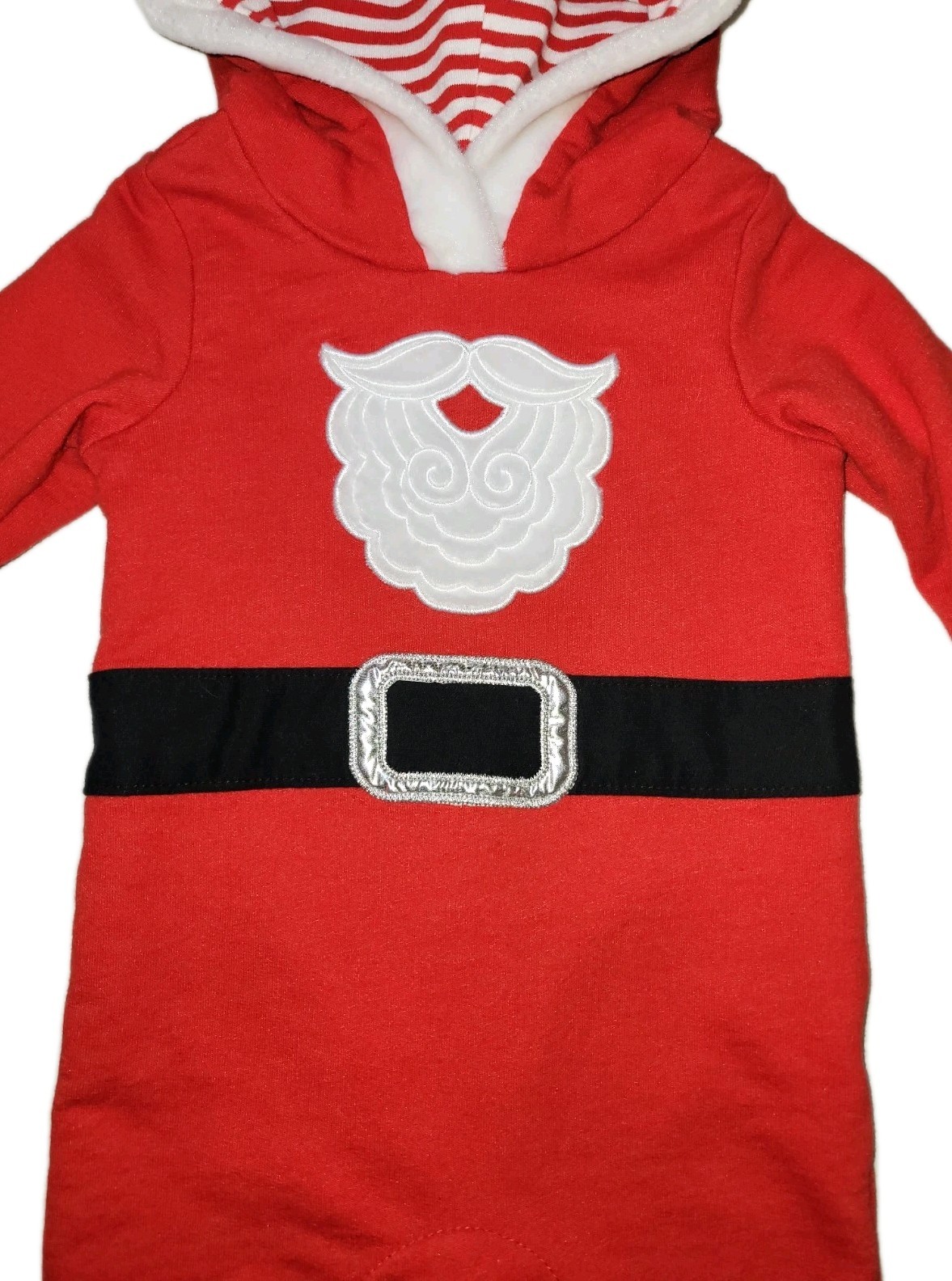 Cat & Jack Boys 6-9 Months Hooded Santa Claus Pants Romper Outfit NWOT