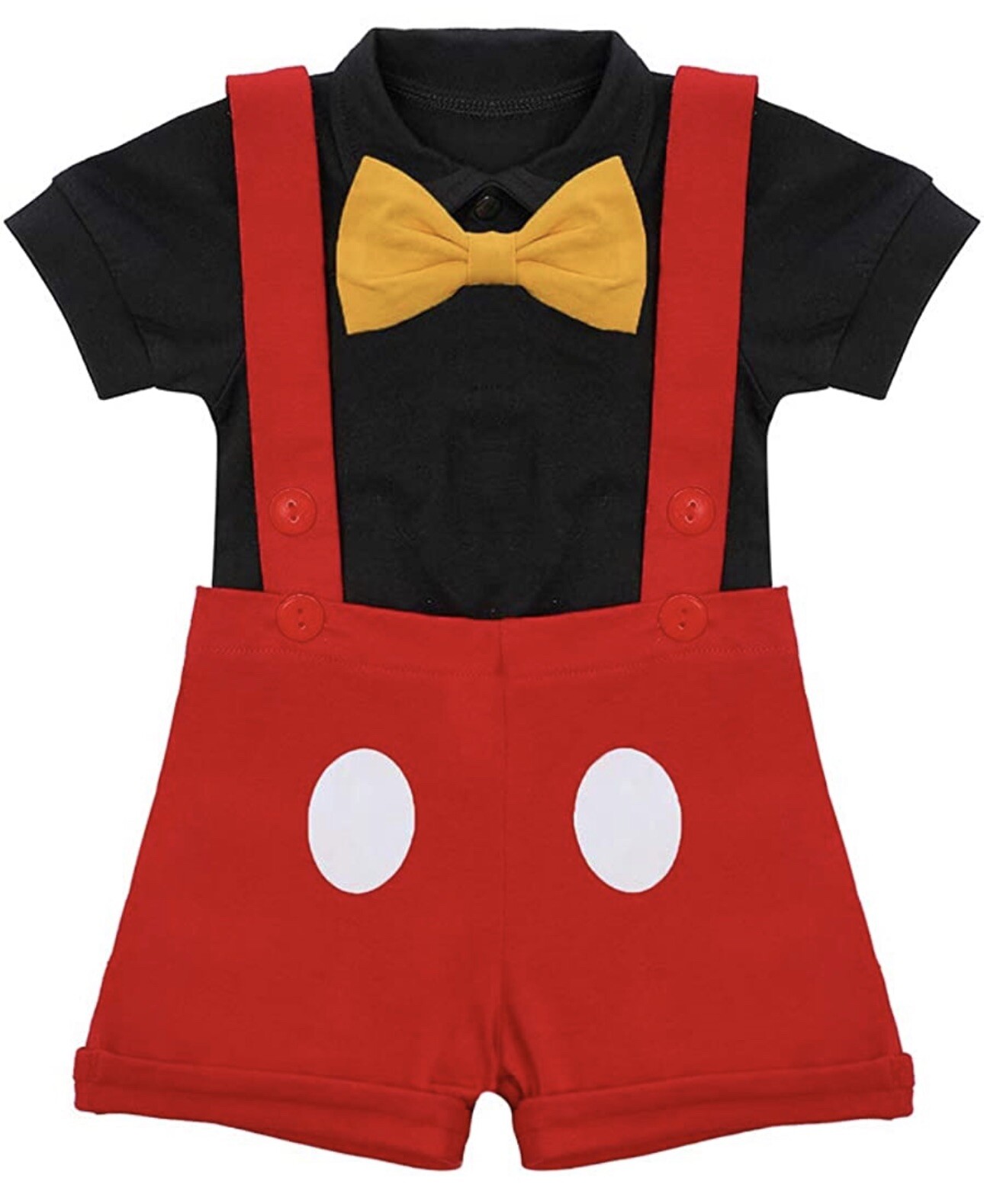 Disney Mickey Mouse Outfit Toddler 18-24 Months w/ Ears Hat Black New