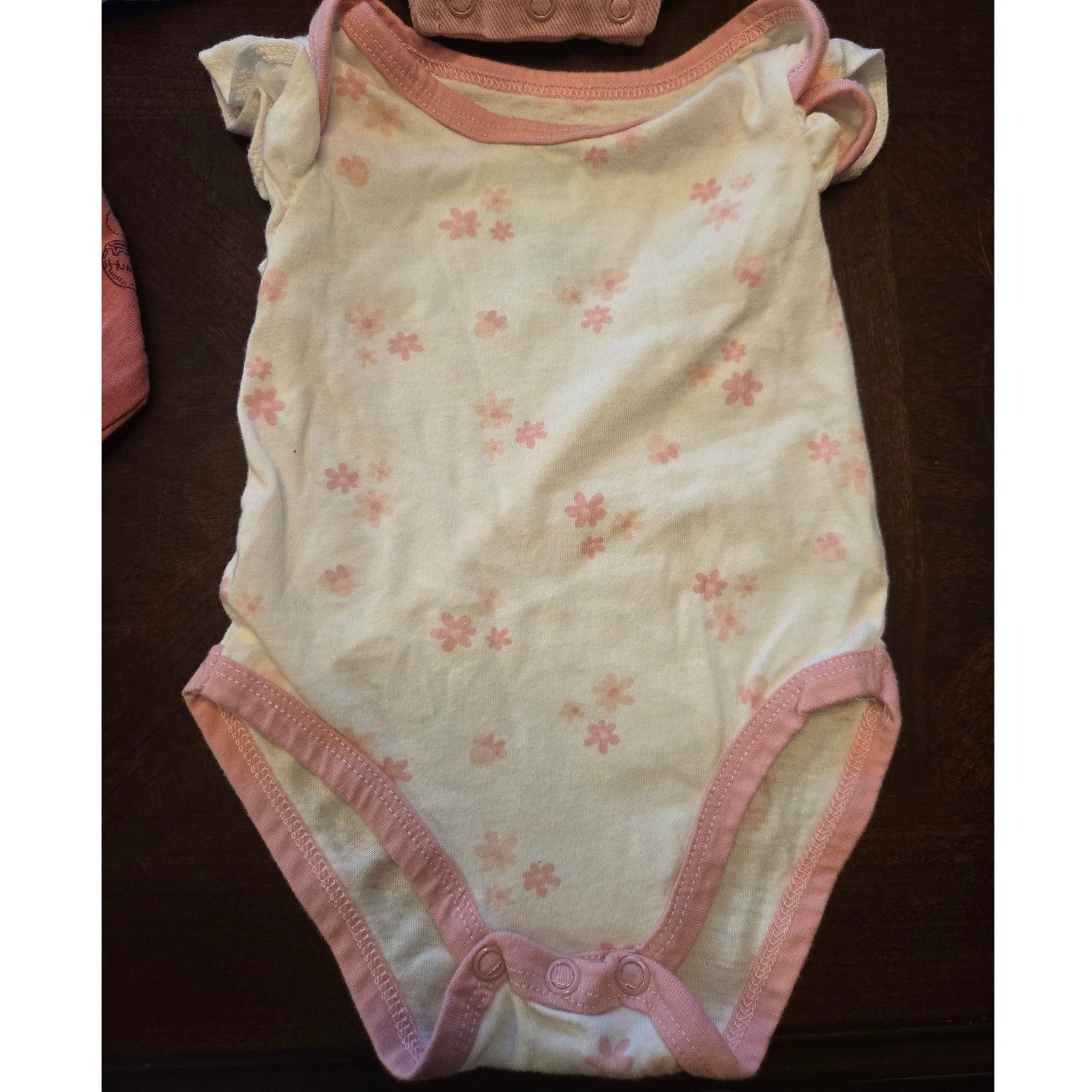 Disney Baby Girl 0-3M Lot 4pc Minnie Mouse Winnie the Pooh Romper Bodysuit Dress