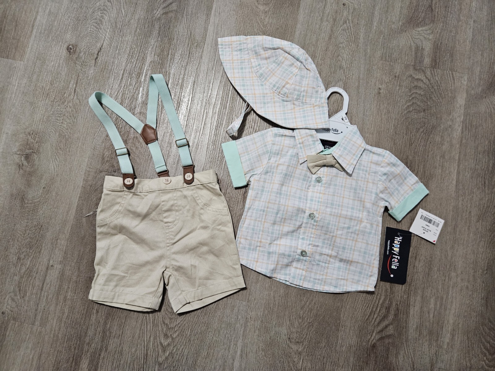 NWT Happy Fella Boys 12 Months 3 Piece Outfit