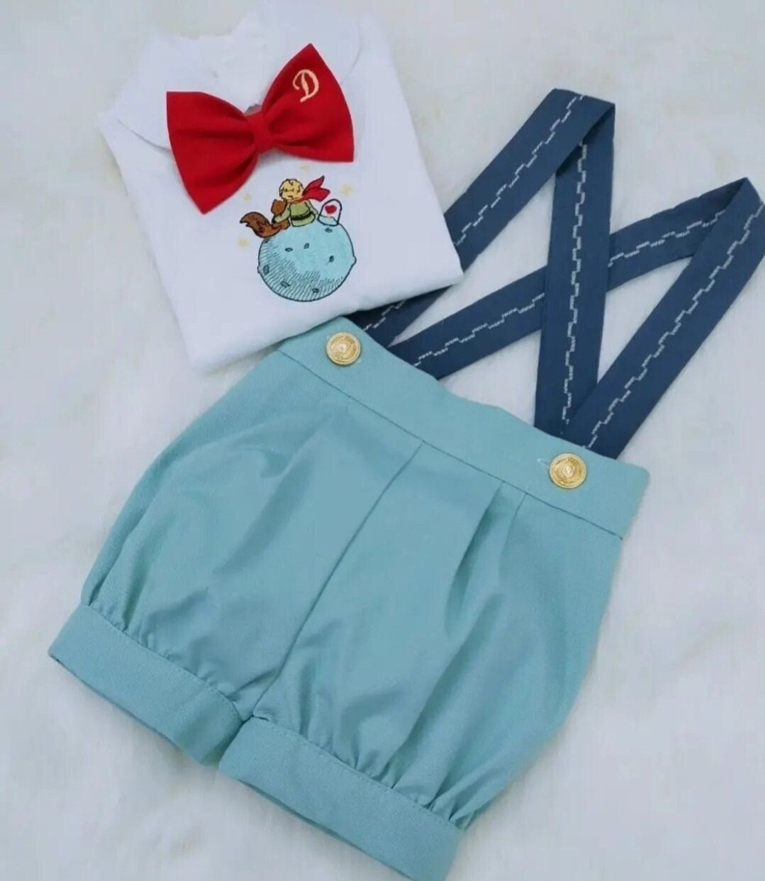 Personalized Boys 1st Birthday Outfit Boys Custom Little Prince Birthday Outfit