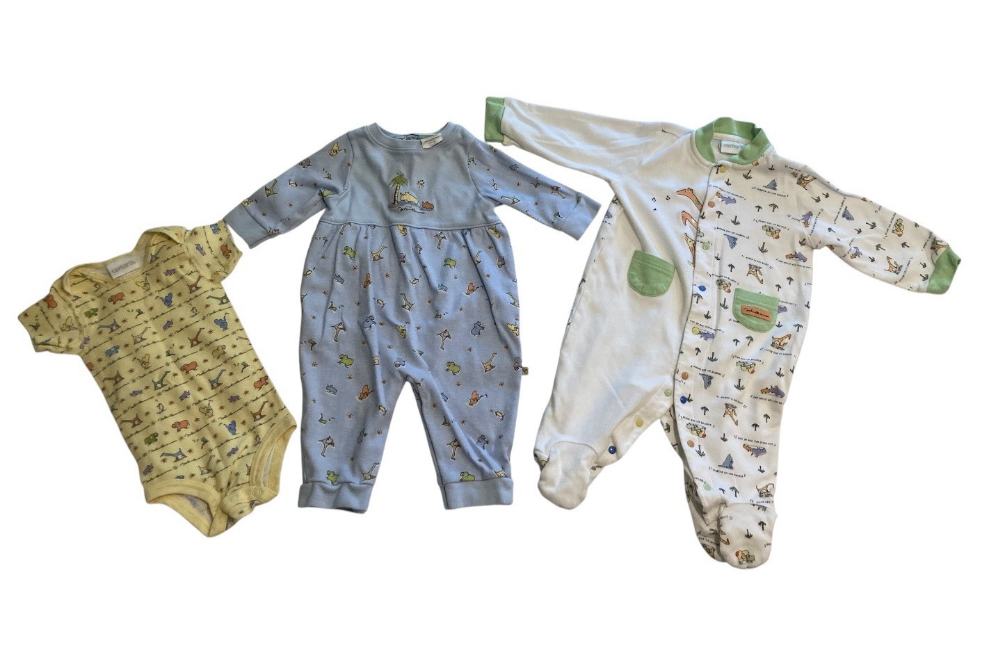 Lot – VTG Carter’s John Lennon 1-Piece Baby Outfits Bodysuit 0-3 , 3-6 , 6-9 mo