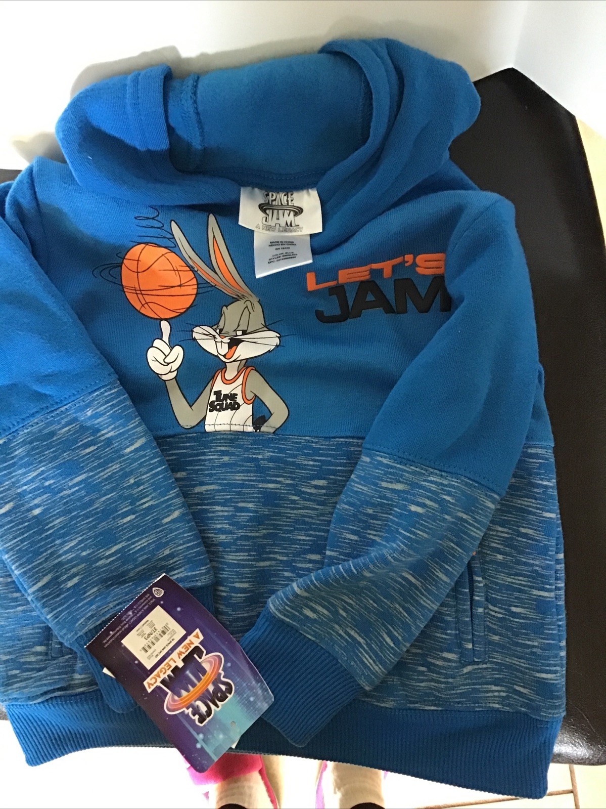 Space Jam Boys Size 3/NP3 Hoodie Sweat Shirt Pants Set with pockets