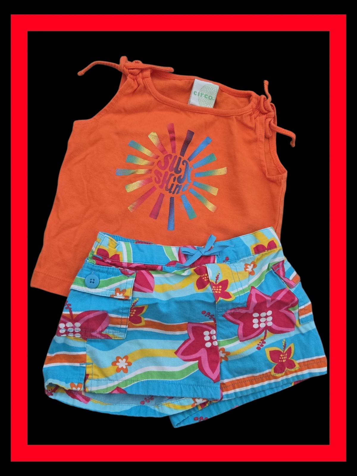 *1032 Circo Sunshine 2pc outfit set Girls 18 months