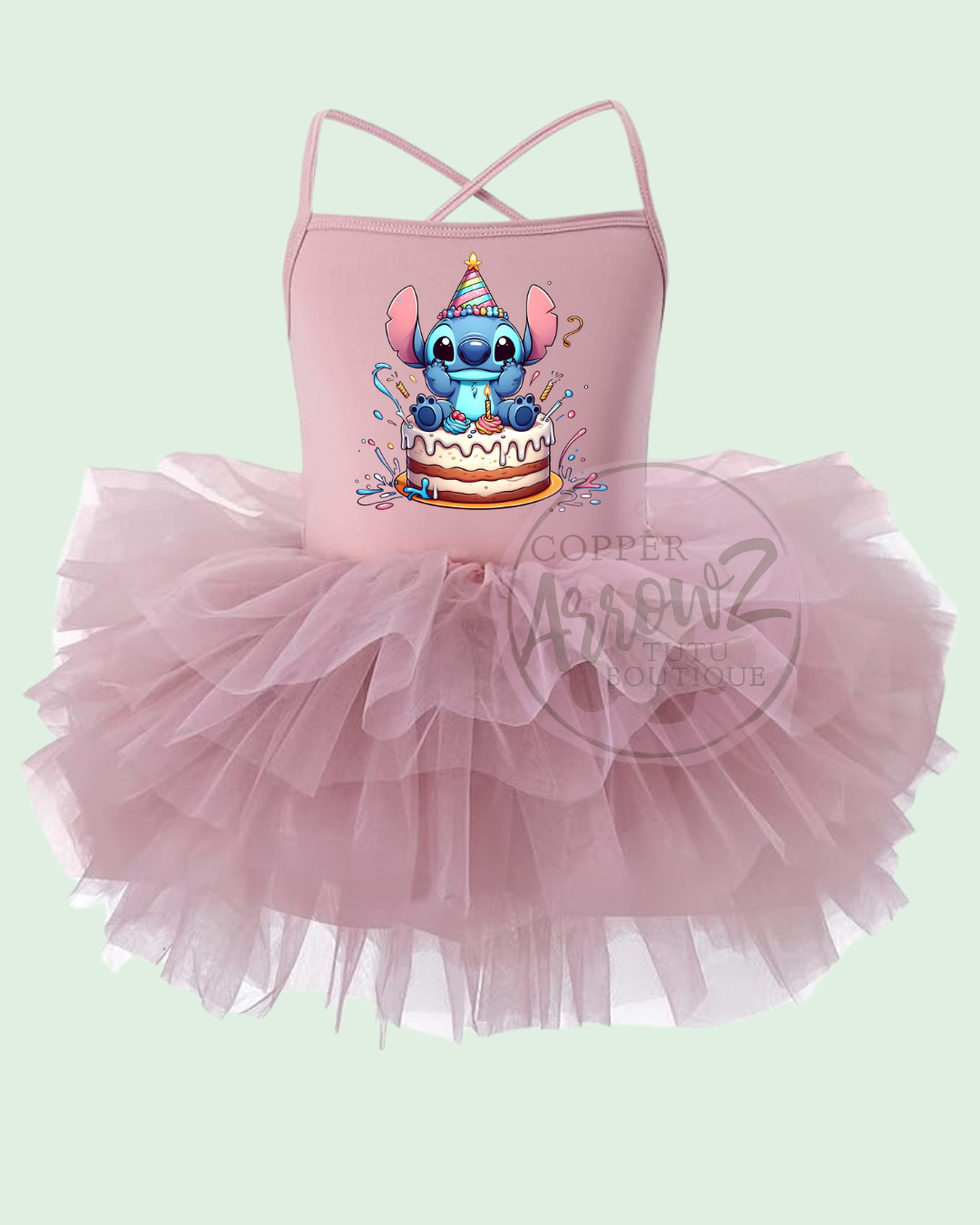 Disney Birthday Stitch Tutu Dress Girls Party Leotard | Birthday Outfit | Sizes