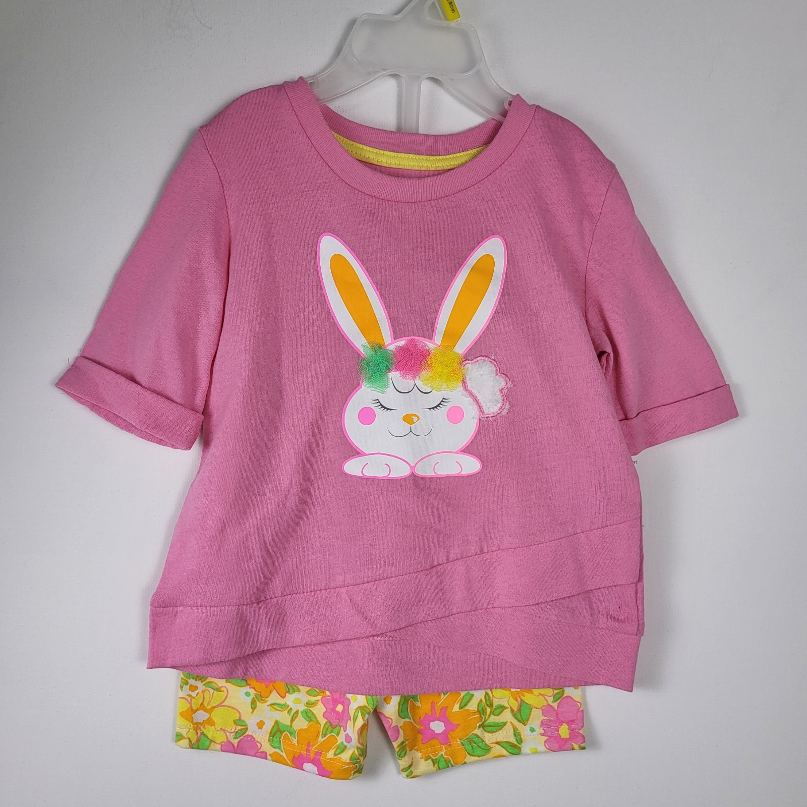 2 Kidgets 3 Piece Top Leggings 1 Short Set 1 Romper 24 Month Pink Yellow Purple