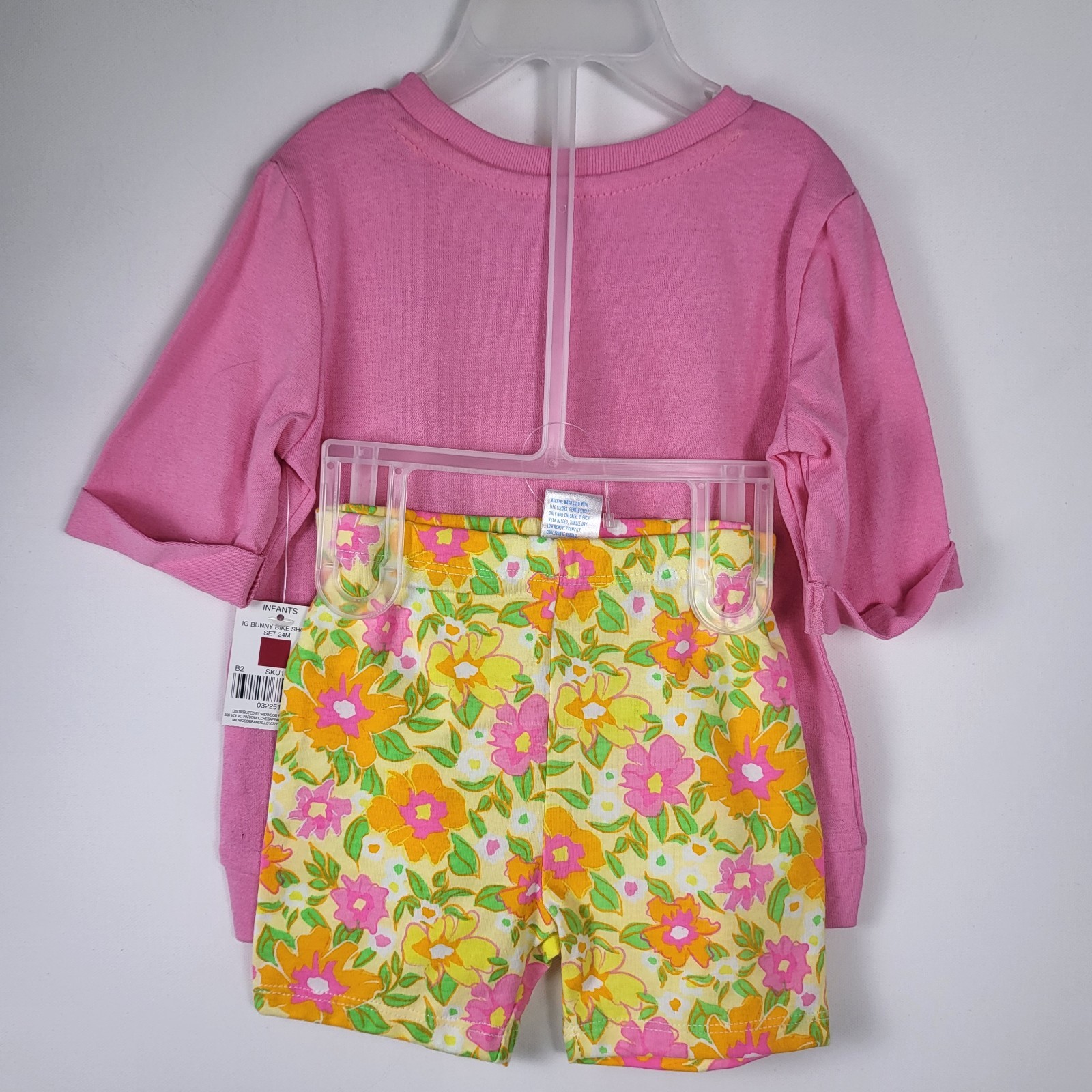 2 Kidgets 3 Piece Top Leggings 1 Short Set 1 Romper 24 Month Pink Yellow Purple