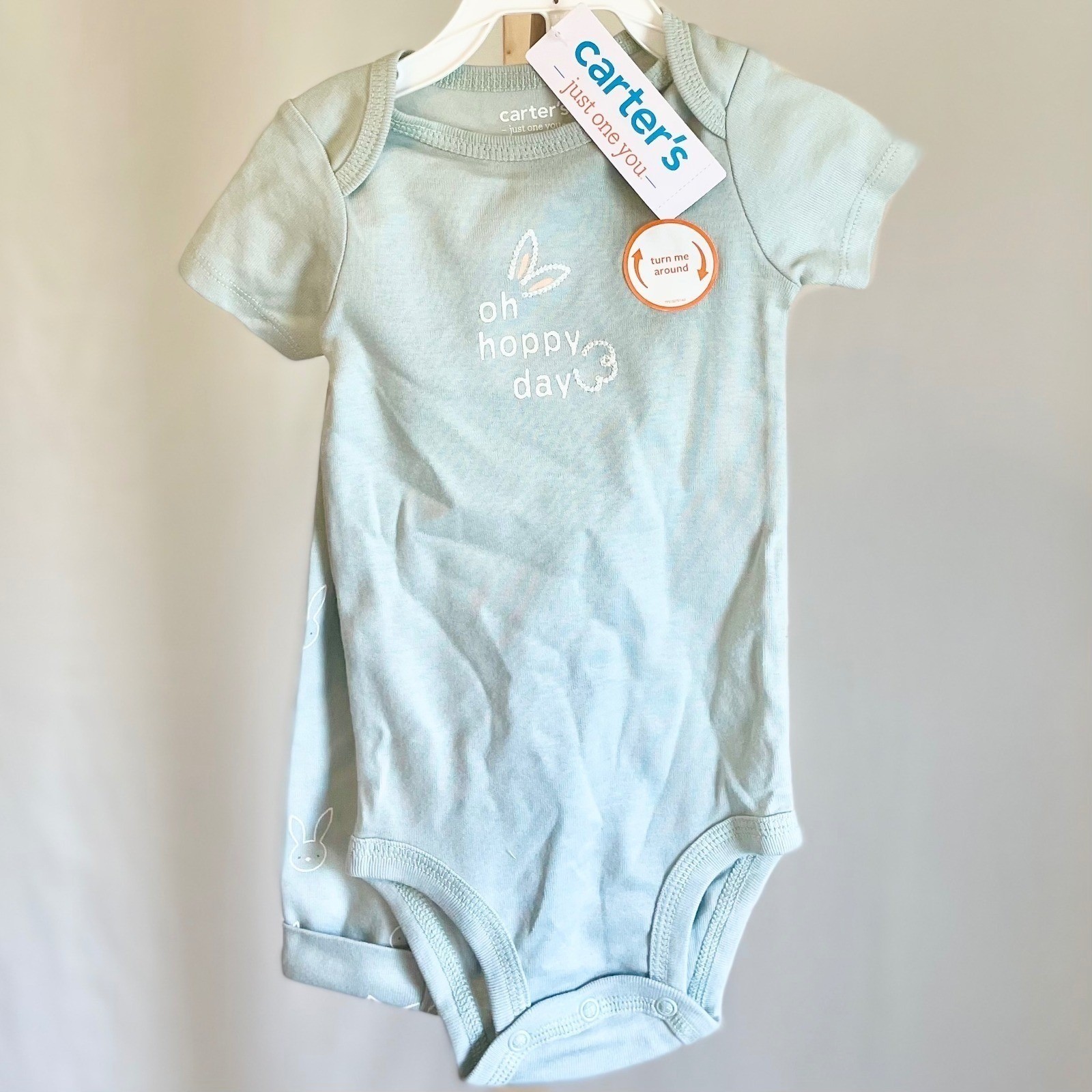 Carter’s Just One You Baby 2pc Bunny Bodysuit and Pants Set Sage Green 9 Months