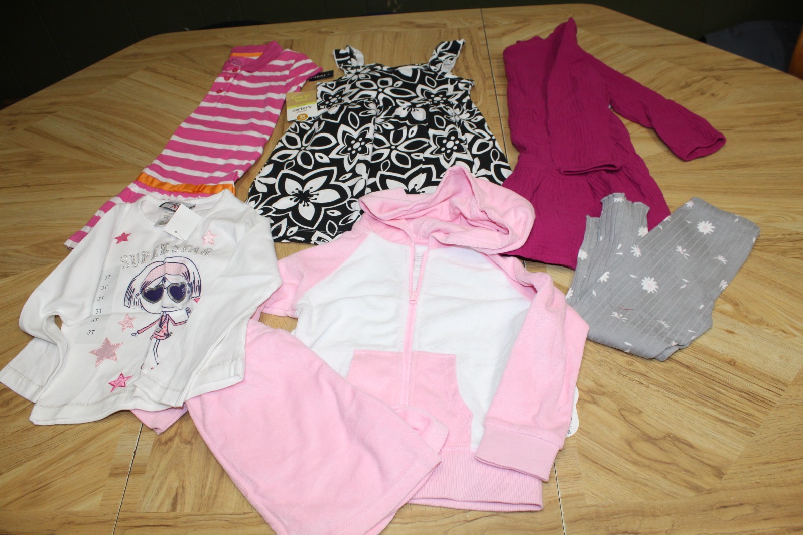 Mixed lot of Girls Toddler Size 3t, dresses, leggings, outfit, ls shirt