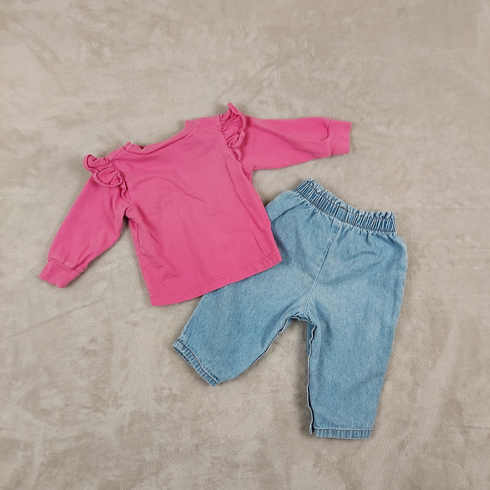 Vintage Disney Winnie the Pooh Tigger Long Sleeve Shirt Pants Set Girls Size 12M