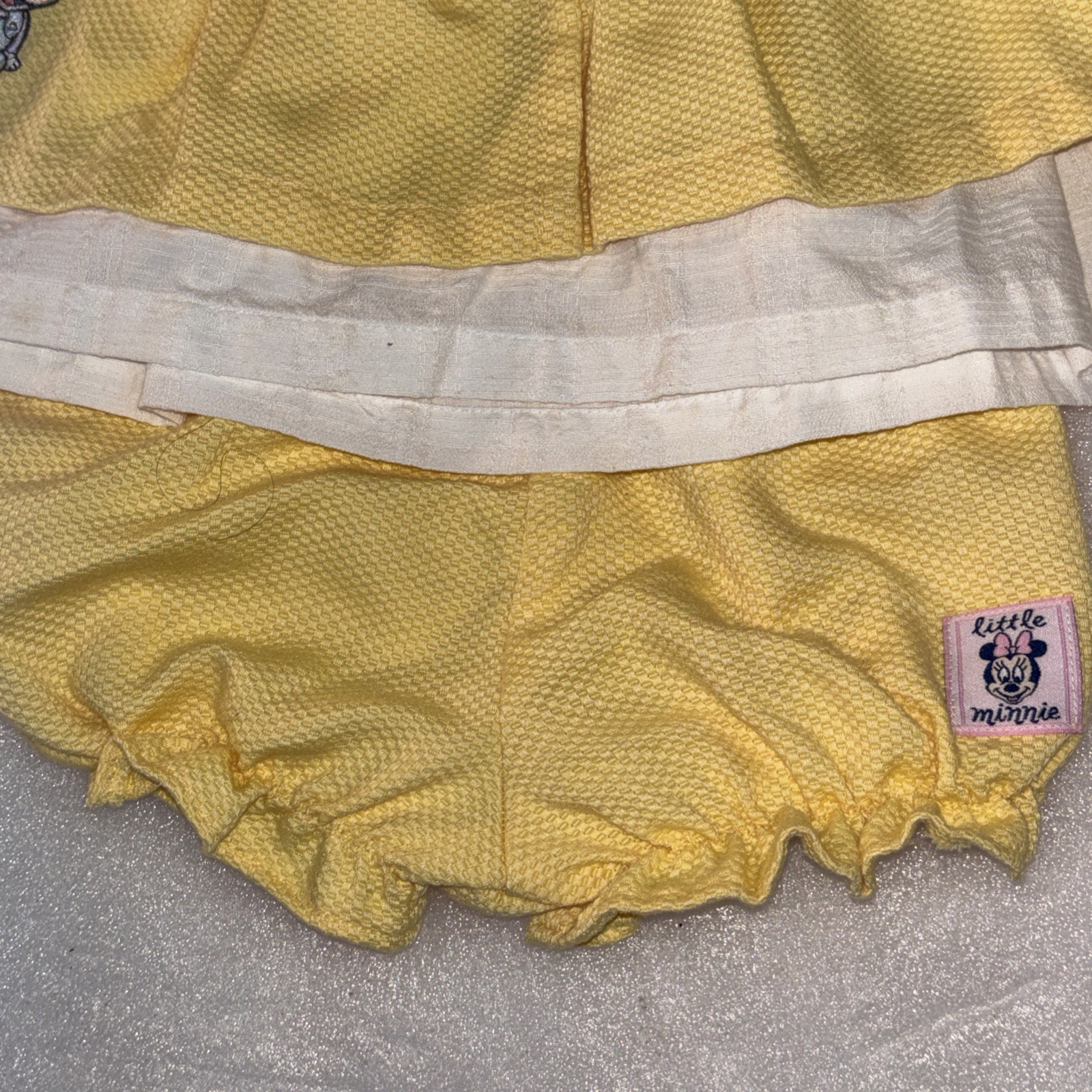 Rare Disney Babies 1980s Vintage baby Mickey Mouse 3-6 Mo 2 Pc Dress/bloomers