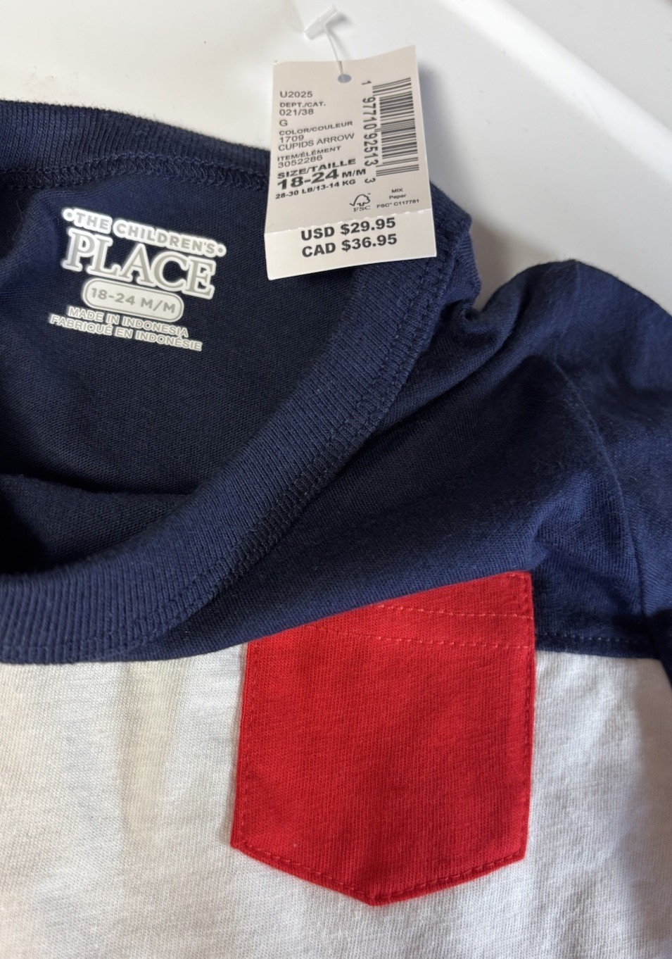 NWT Children’s Place Boys 18-24 Months Shorts Top Set 4th Of July Outfit