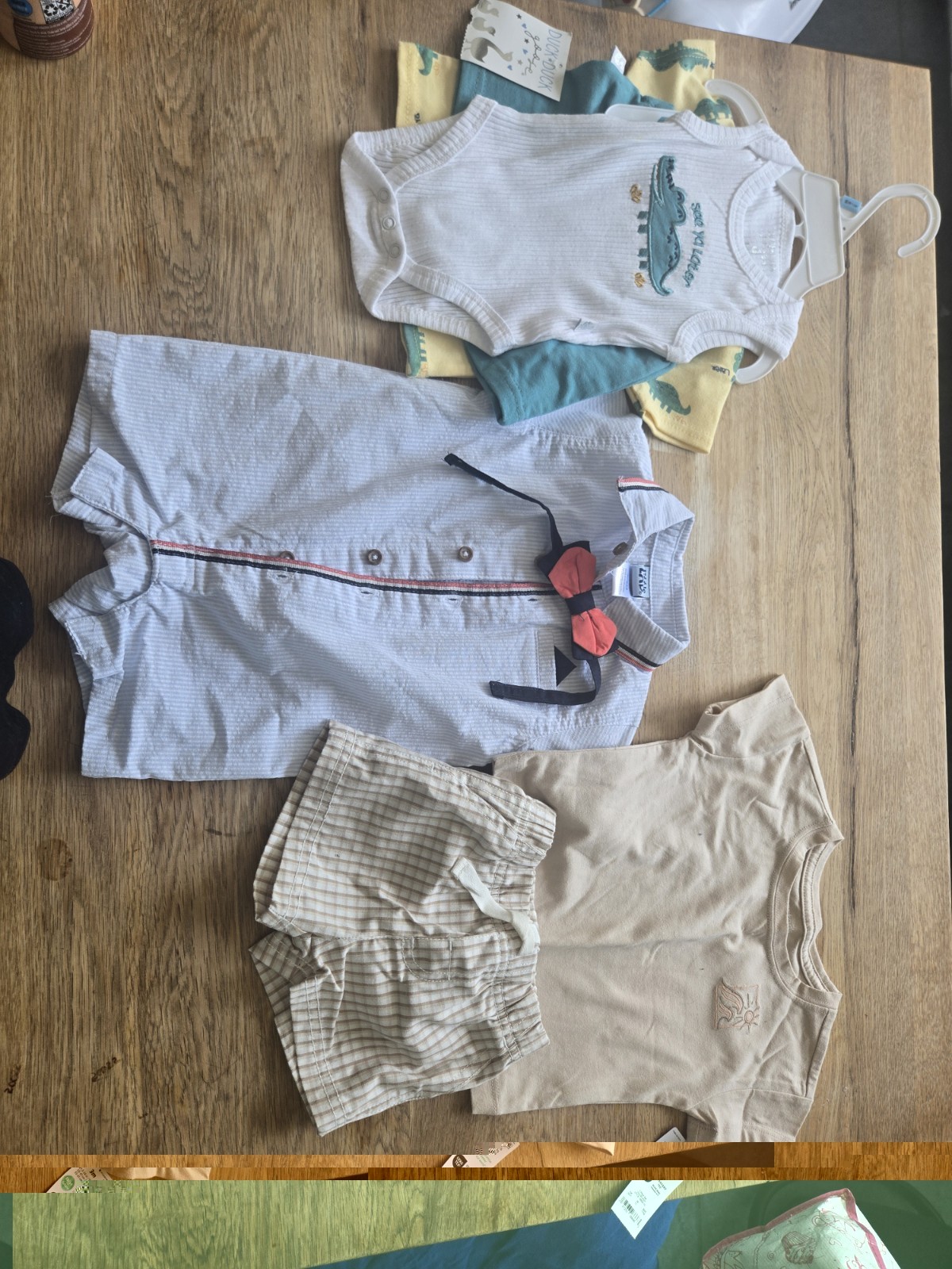 Lot Of 3 Infant Outfits New Size 3-9 Months Various Brands 2 Sets With Tags