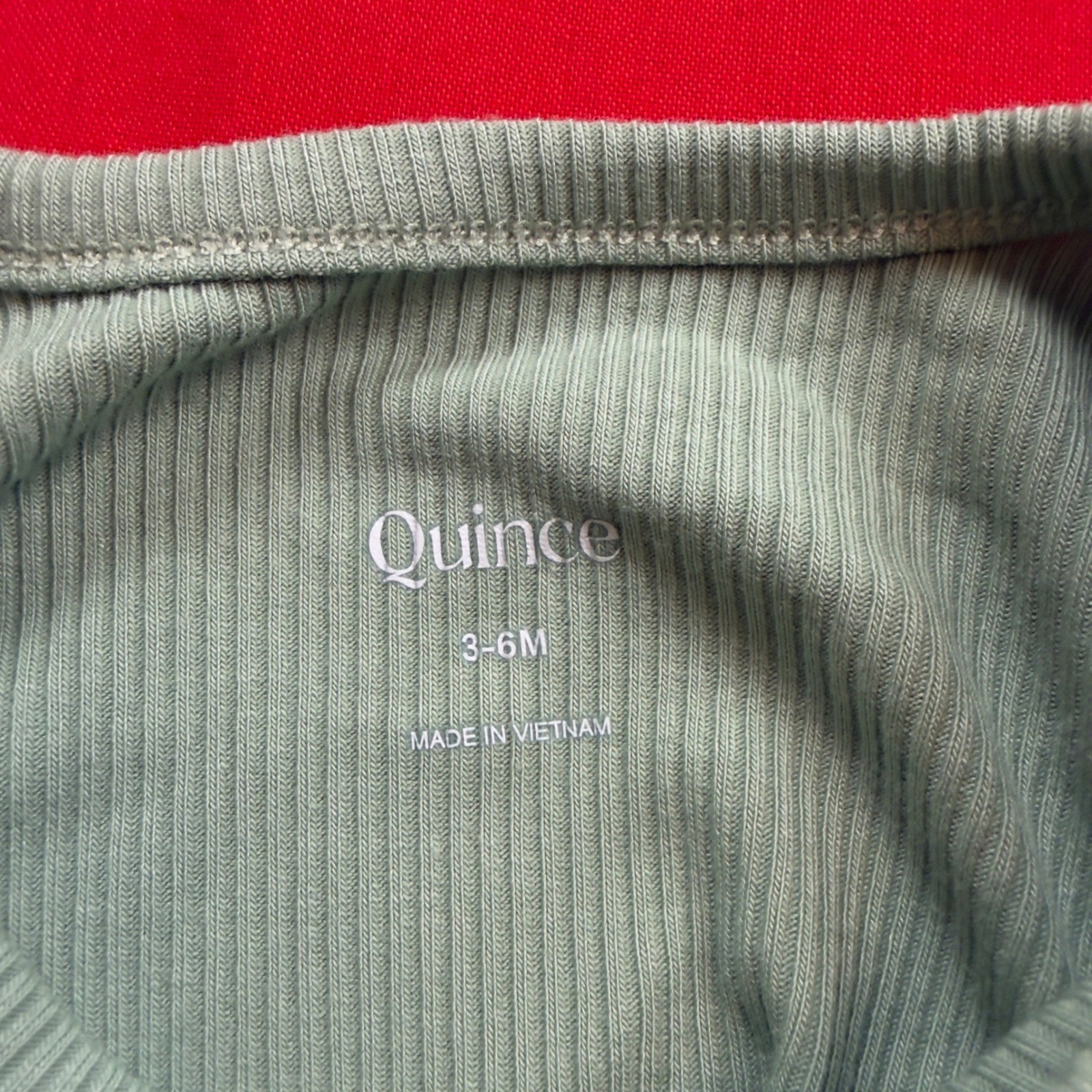 Quince Baby 4pc Set Bamboo Organic Cotton Ribbed Bodysuits & Pants 3-6M NWT