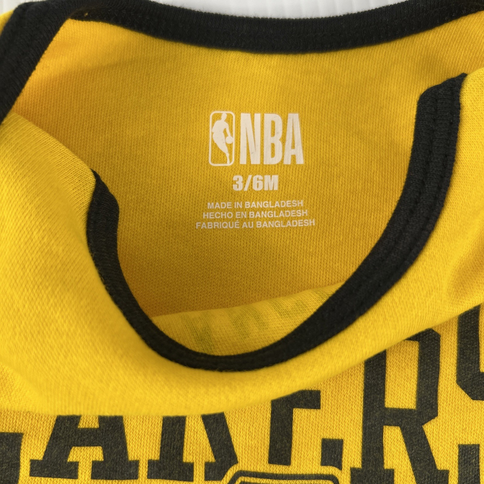 (3) NBA LA Lakers 1 PC Infant Outfits 3-6 month NWT Black Yellow White Cotton