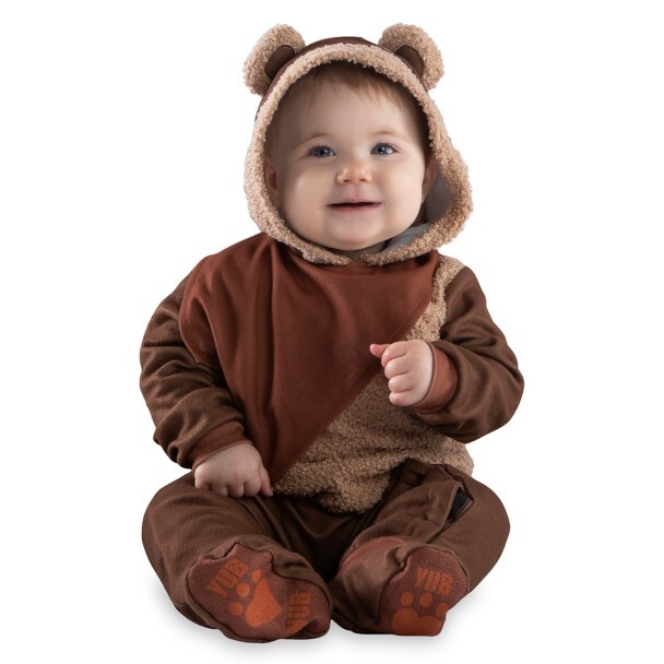 Disney Store Star Wars Ewok Plush Costume & Shoes Outfit Set Size 6 12 18 Months