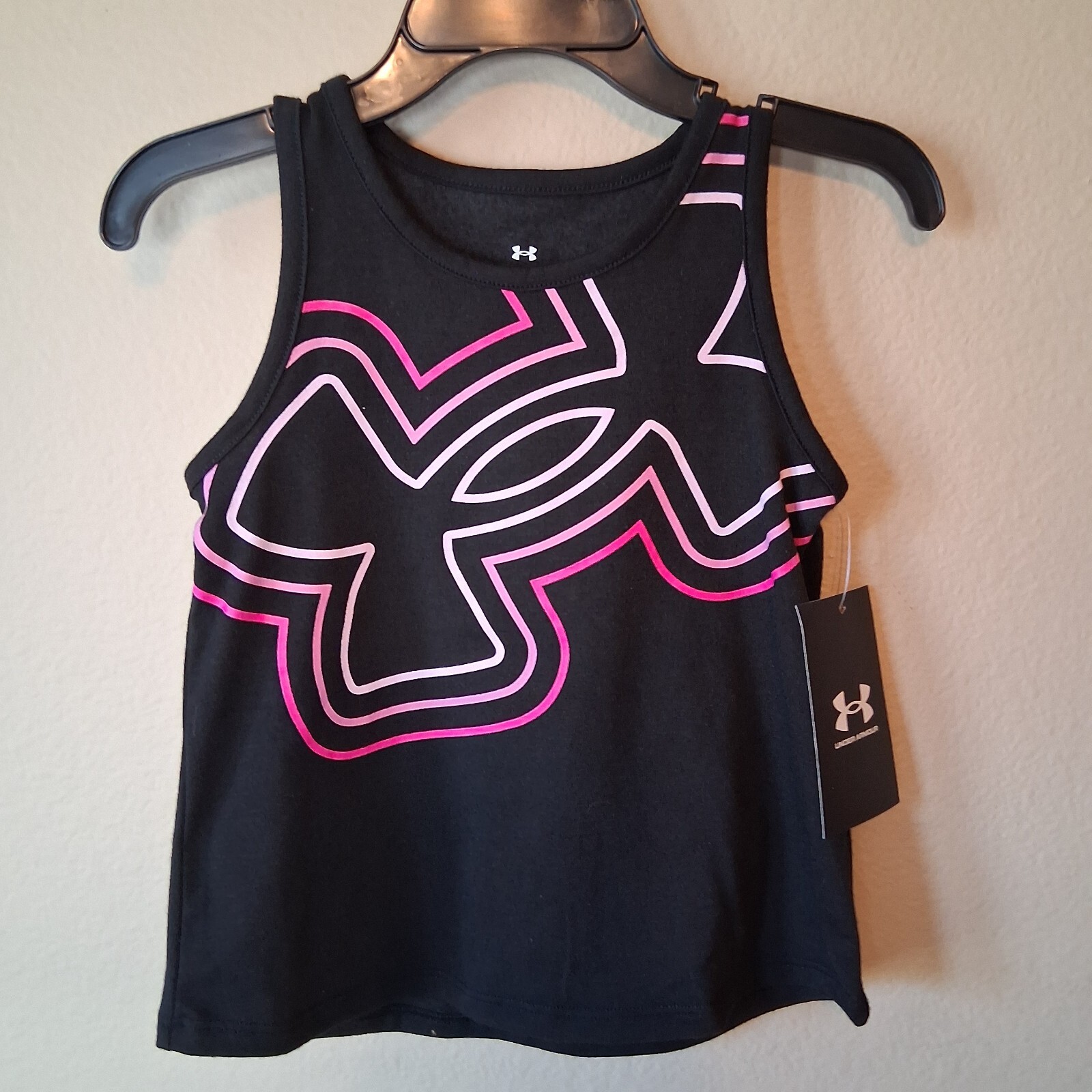 Under Armour Skort Set 24M Baby Girls Pink Black Tie Dye Tank Top Shorts Skirt
