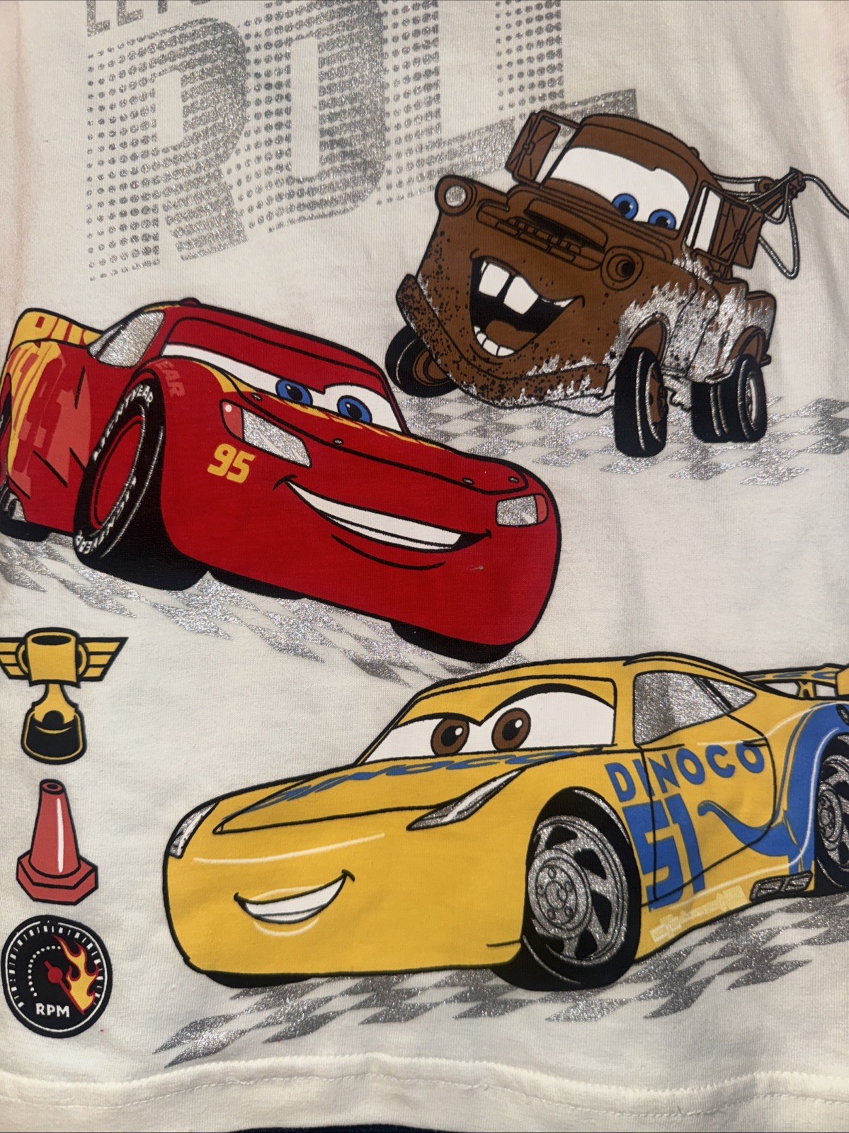 Disney Cars Lightning McQueen Mater Dinoco Boy outfit 3T new Cars Movie