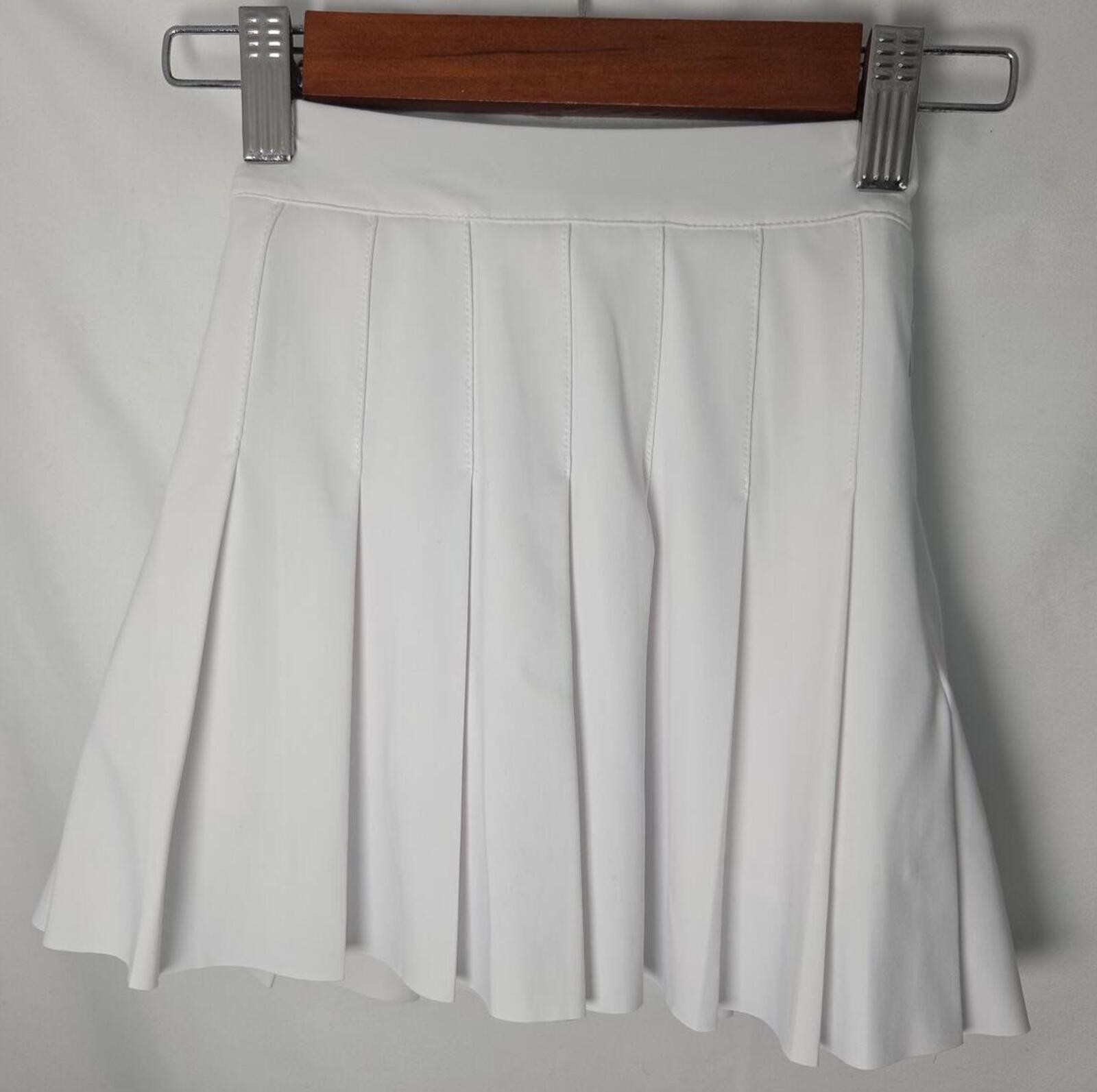 Sangtree White Pleated Mini Skirt Size 110 Polyester Tennis Skirt
