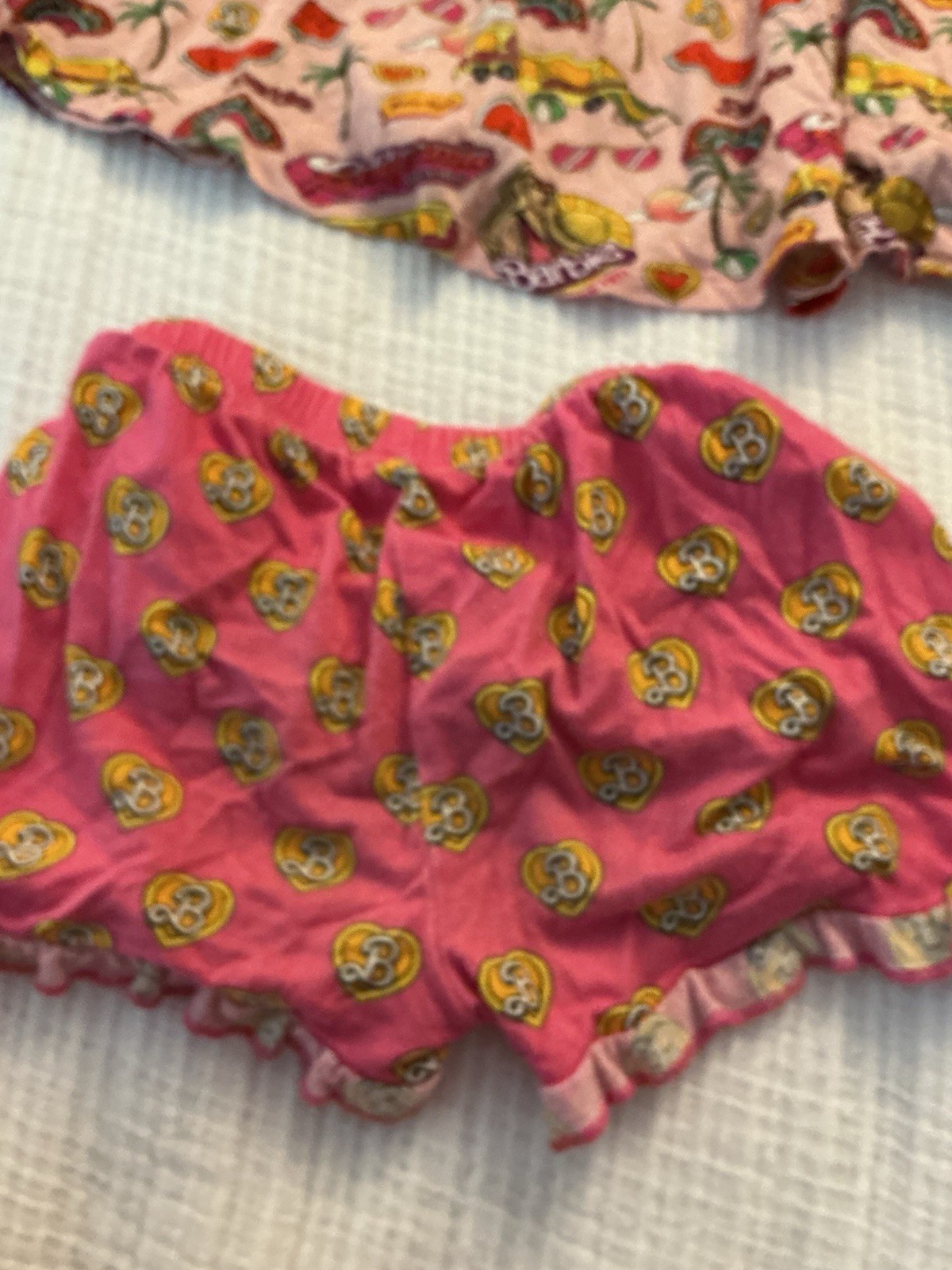 Posh Peanut Toddler Girl Shirt Shorts Set Barbie Pink Bamboo Cute 4T