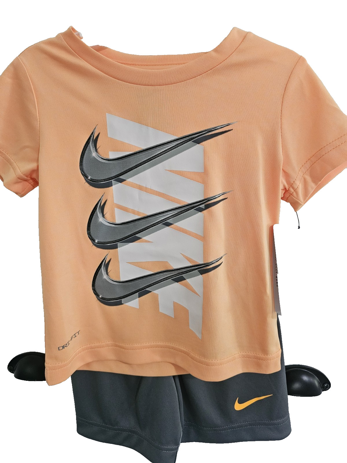 Boys Kids Youth Toddler Nike shorts Shirt Set NEW Size 24 Months Smoke Gray