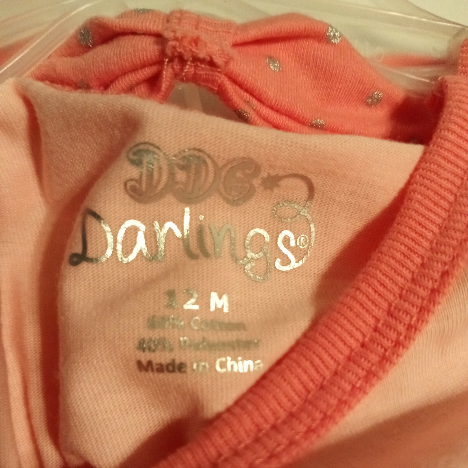 DDG Darlings Girls Pink Little Princess 2 Piece Top & Tutu Leggings 12 Months