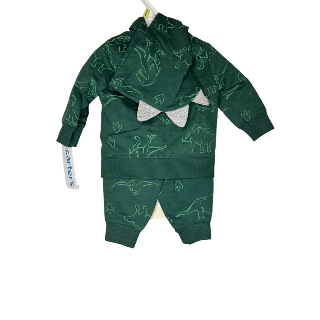 Carter’s 3M Dinosaur Outfit Set – Hoodie, Pants, & Bodysuit – Boys Girls NWT20