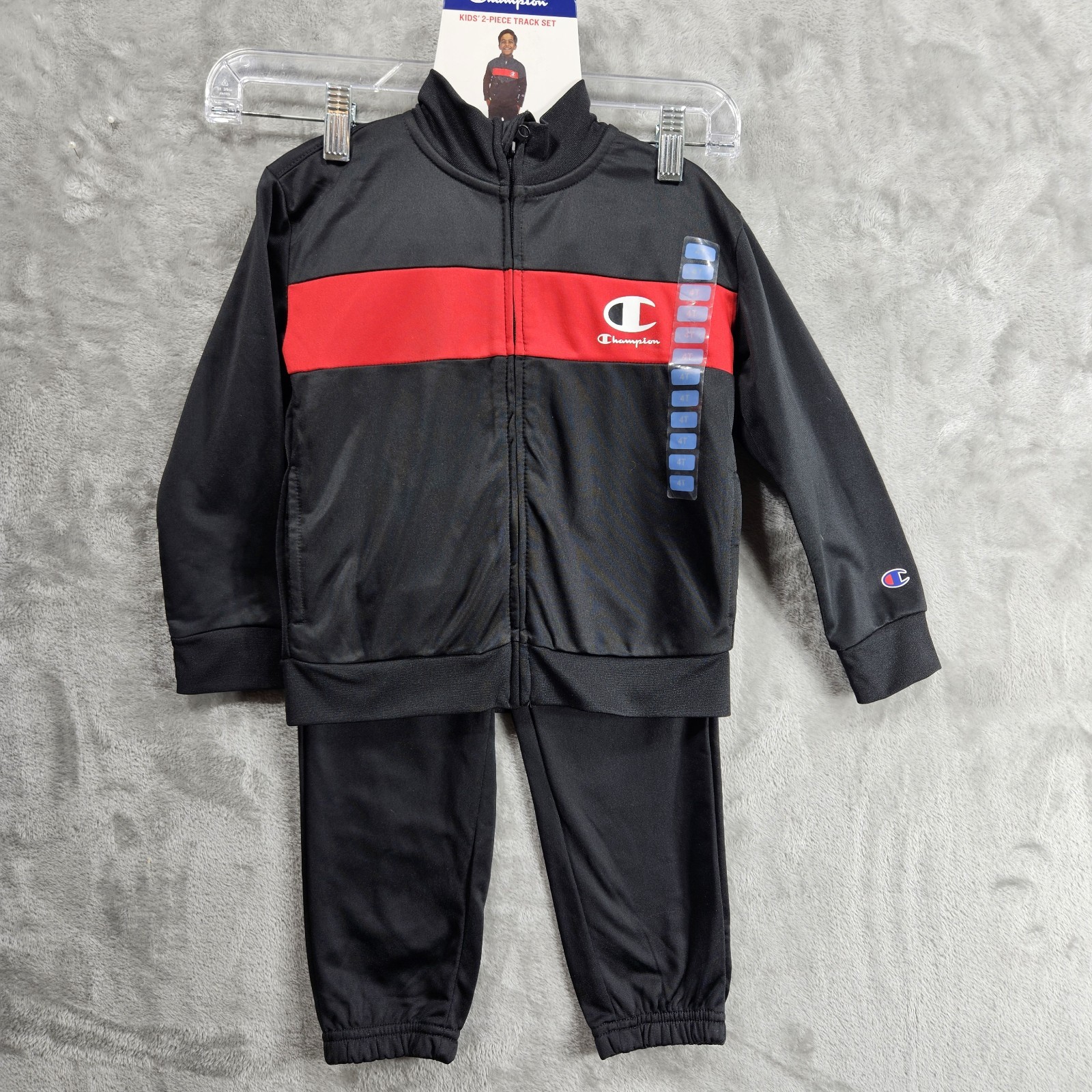 Champion Trackset Boys Size 4T 2-Piece Easy Care Active Back Jacket PullonPant