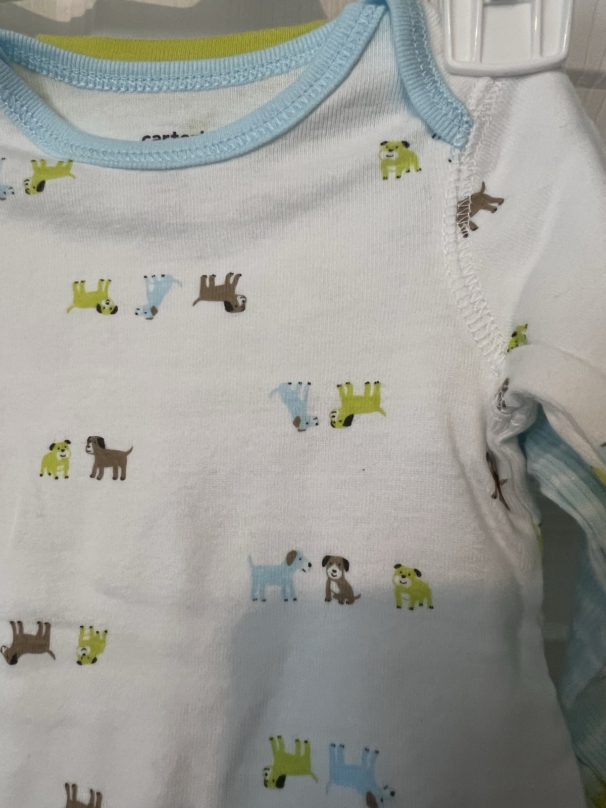 NEWBORN CARTER’S 2 PIECE SLEEP & PLAY OUTFITS BABY BOY’S PUPPIES SO CUTE!!