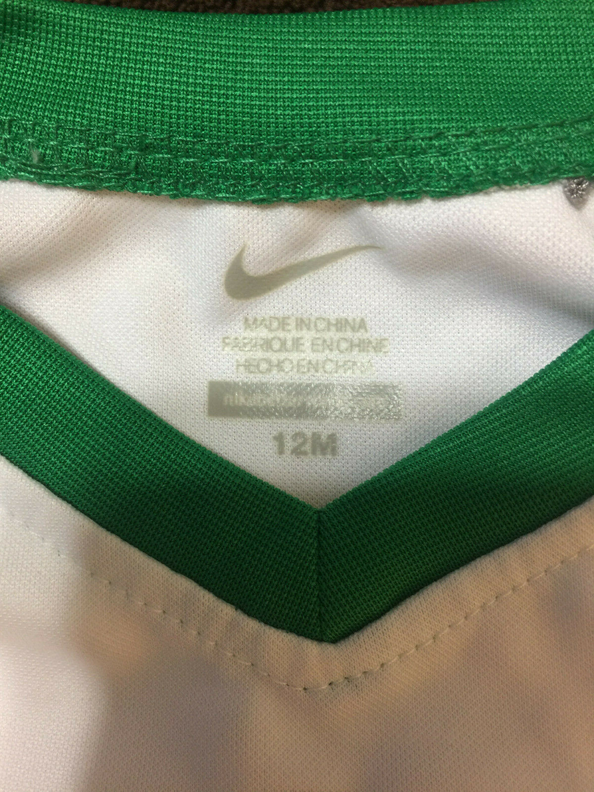 NWT NIKE 2 Piece Set, White Shirt, Green Basketball Shorts, 12 M Pls Read