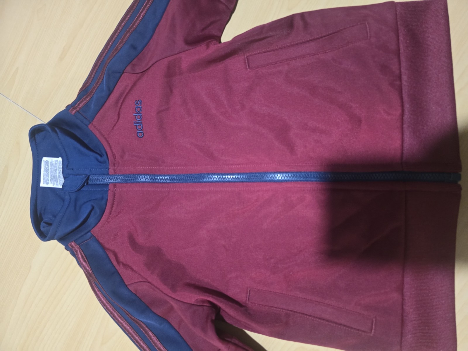 adidas Zip Jacket Burgundy/Navy 24 Months