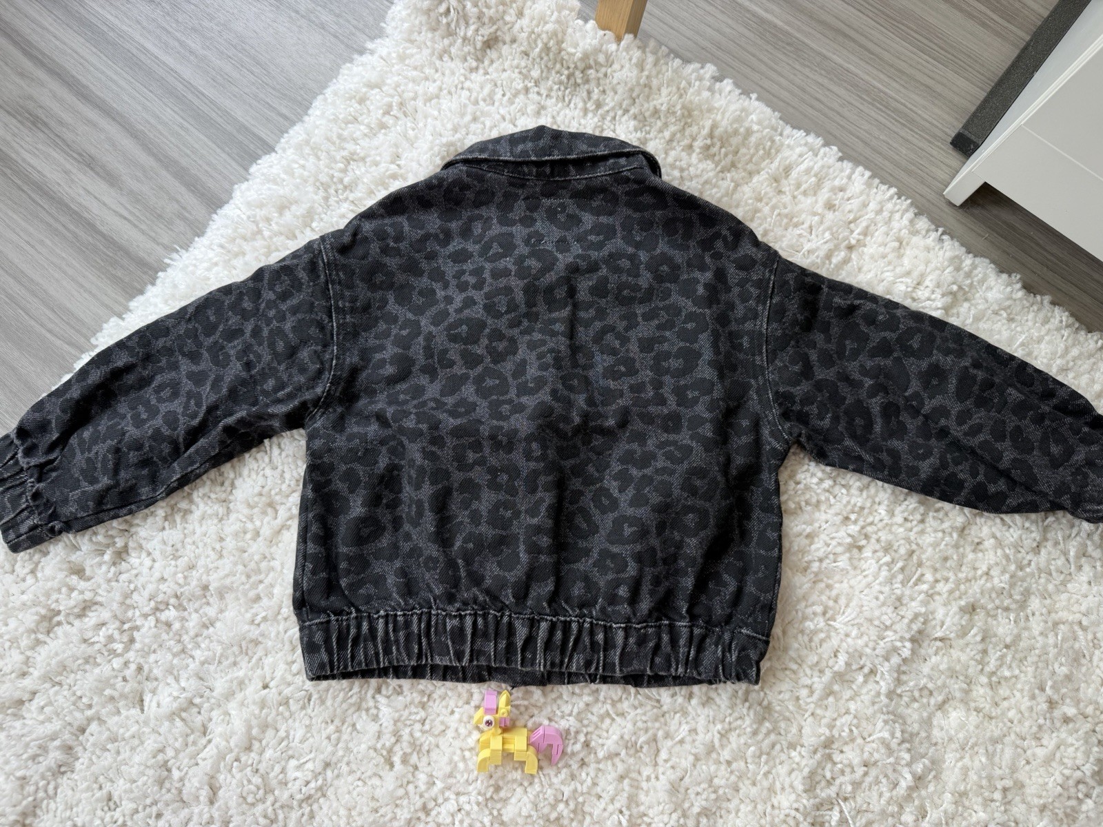 ZARA GIRLS ANIMAL PRINT OUTFIT SET 4Y–BOMBER JACKET, WIDE LEG JEANS, WRAP SKORT