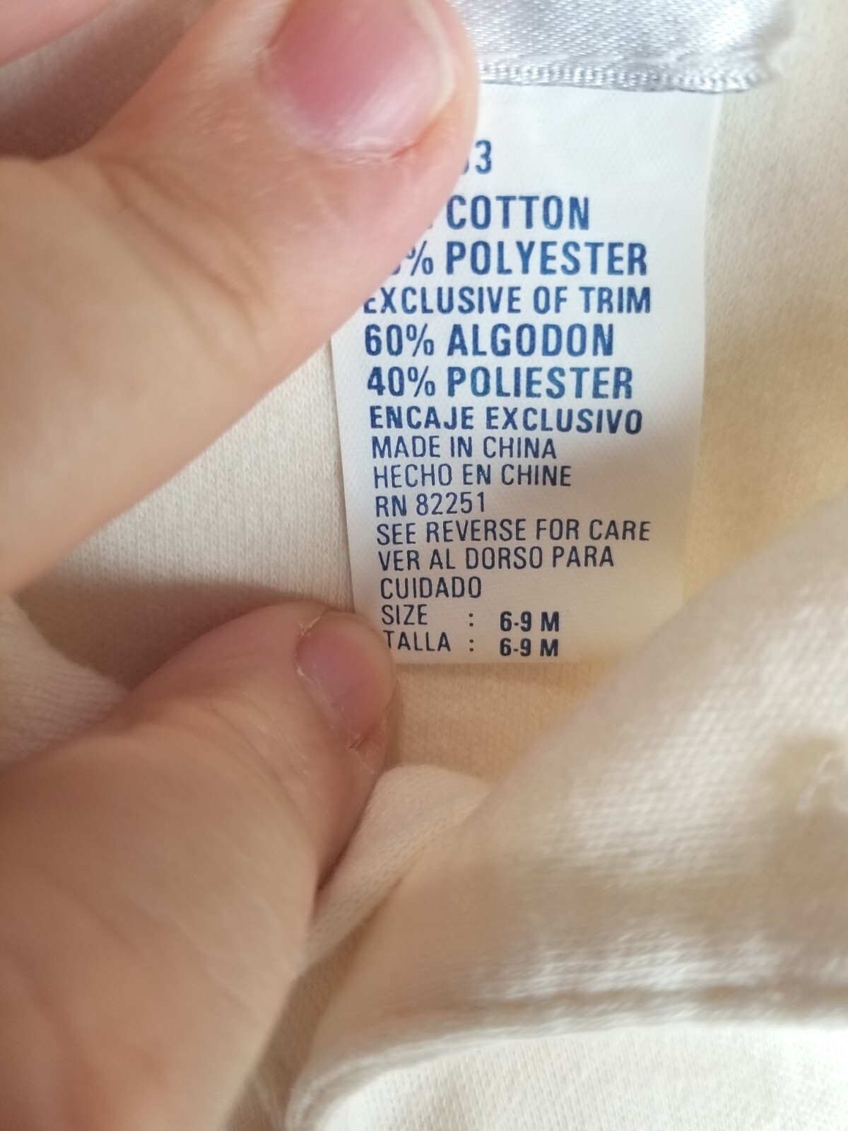 Nanette Infant Baby Collared Polo Style Shirt Beige/Tan See Description Sz 6-9M