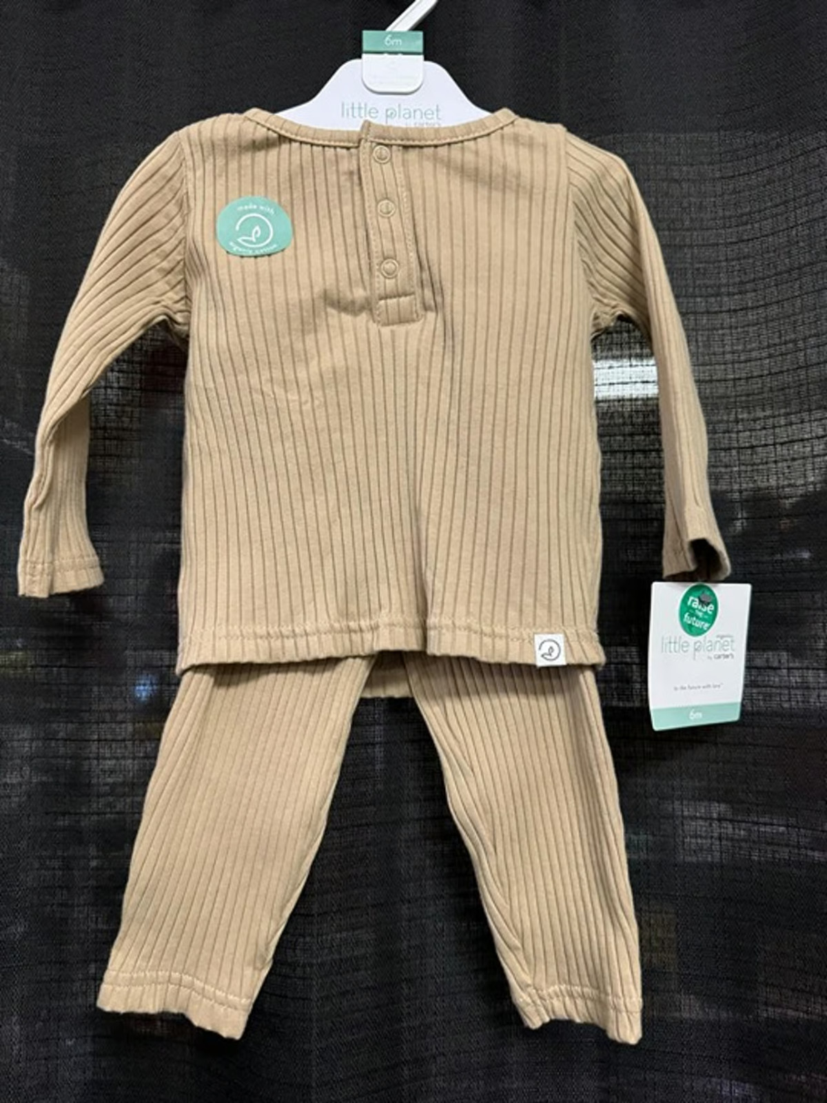 Little Planet Baby by Carter’s Organic Ribbed Long Sleeve & Pants 2-Piece Set.