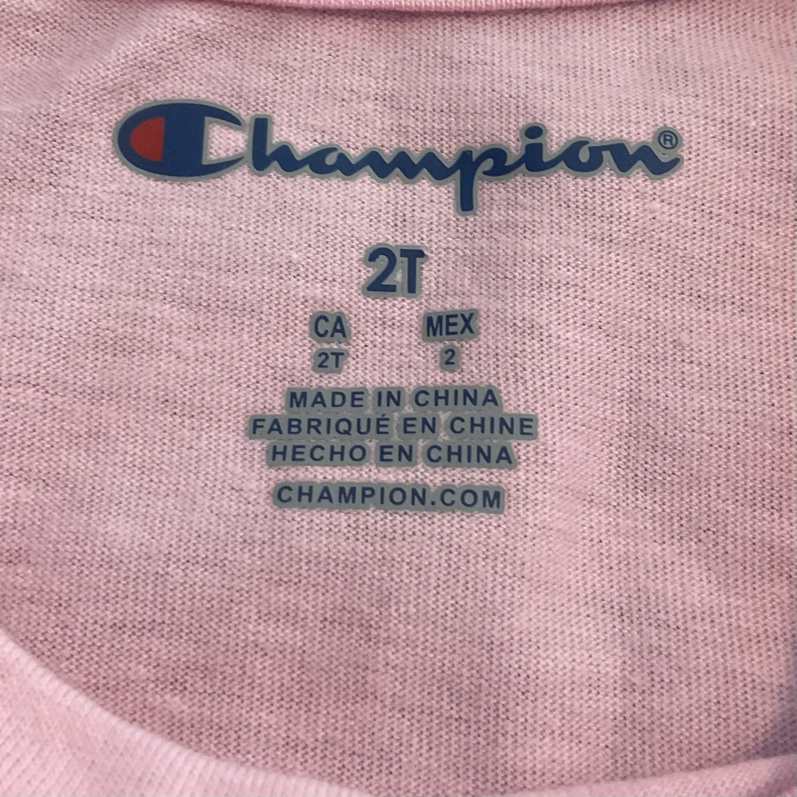 Champion Toddler Girls Pink 2T Tie Front Top & Shorts Set Lilac Sachet NEW