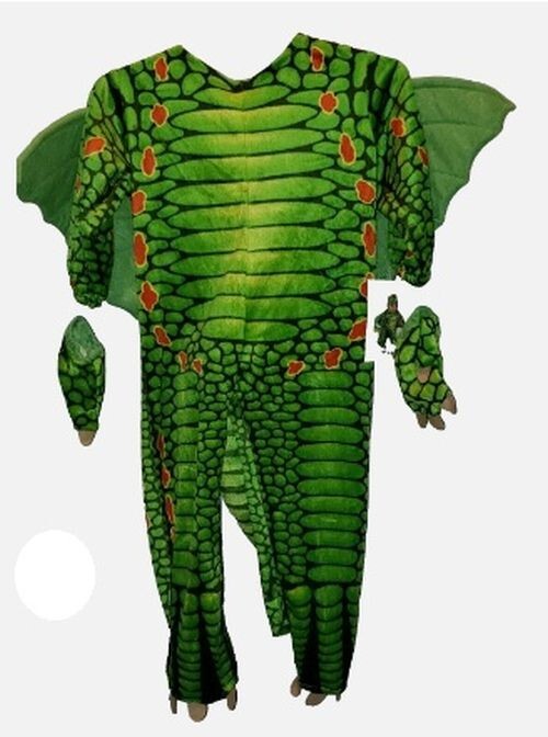 DRAGON TALES LIL DRAGON 2011 COSTUME W/ TAIL & GLOVES HALLOWEEN PLAY~NEW~2T-4T
