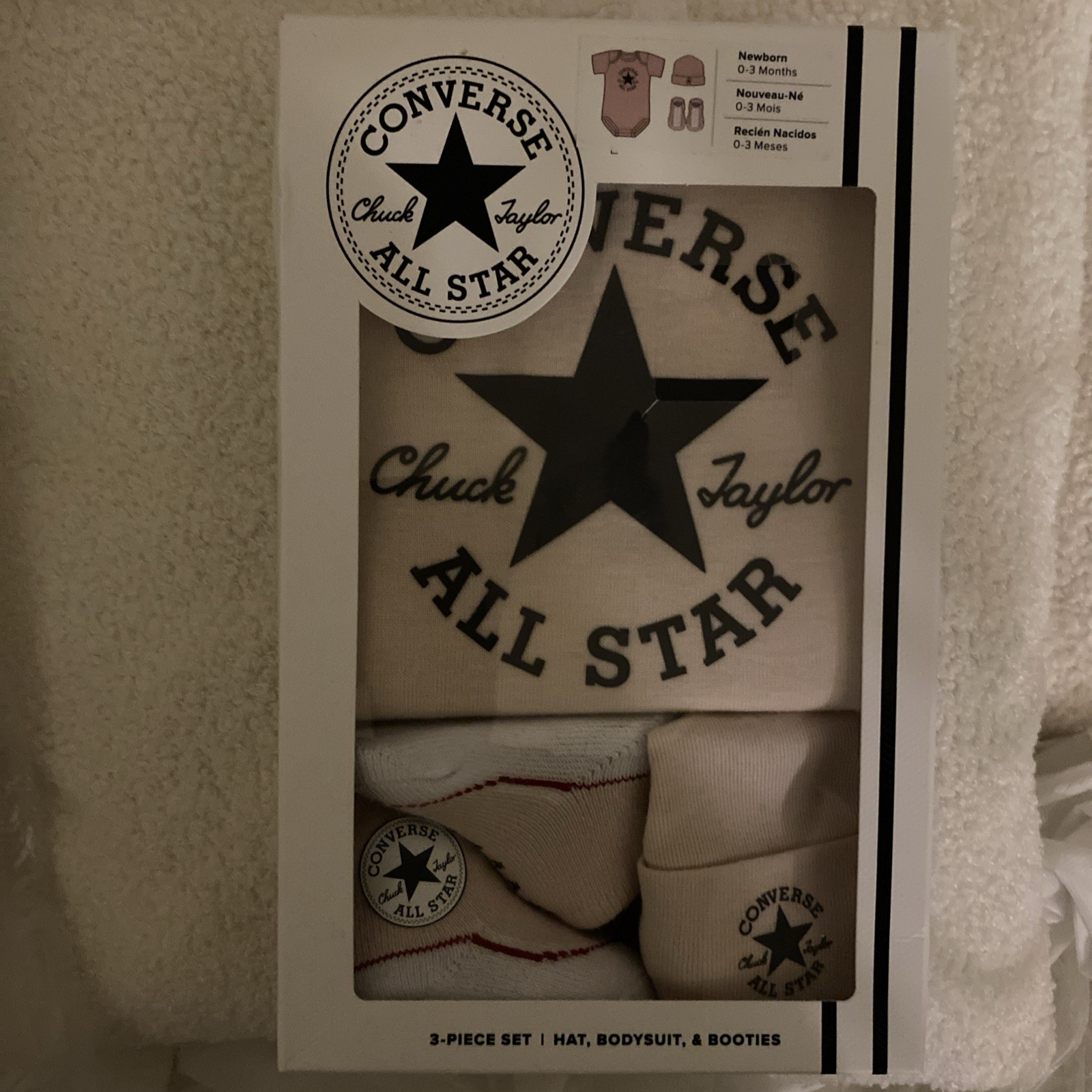 Converse All Star 3 Piece Set Newborn Girl