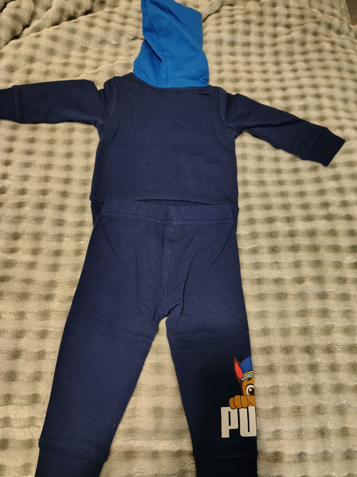 PUMA x PAW Patrol Chase 12M 2-Piece Outfit Set Hoodie Pants Fleece Blue