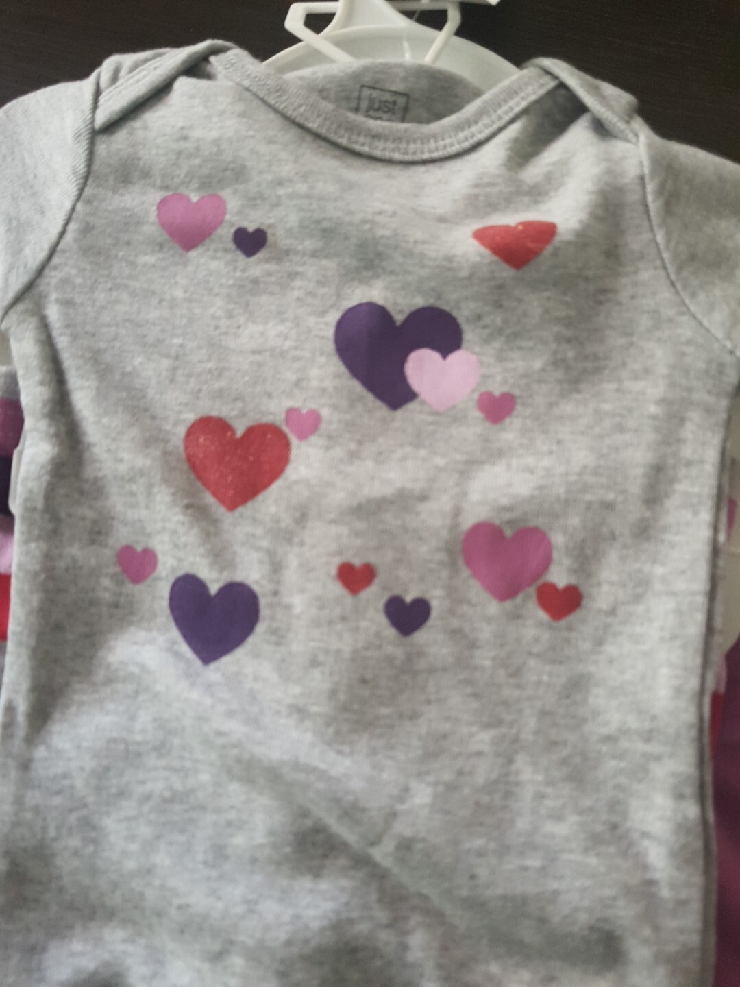 Carters’s NWT Baby Girl Set Purple Fleece Jacket, Pants, Hearts Bodysuit 3 M New
