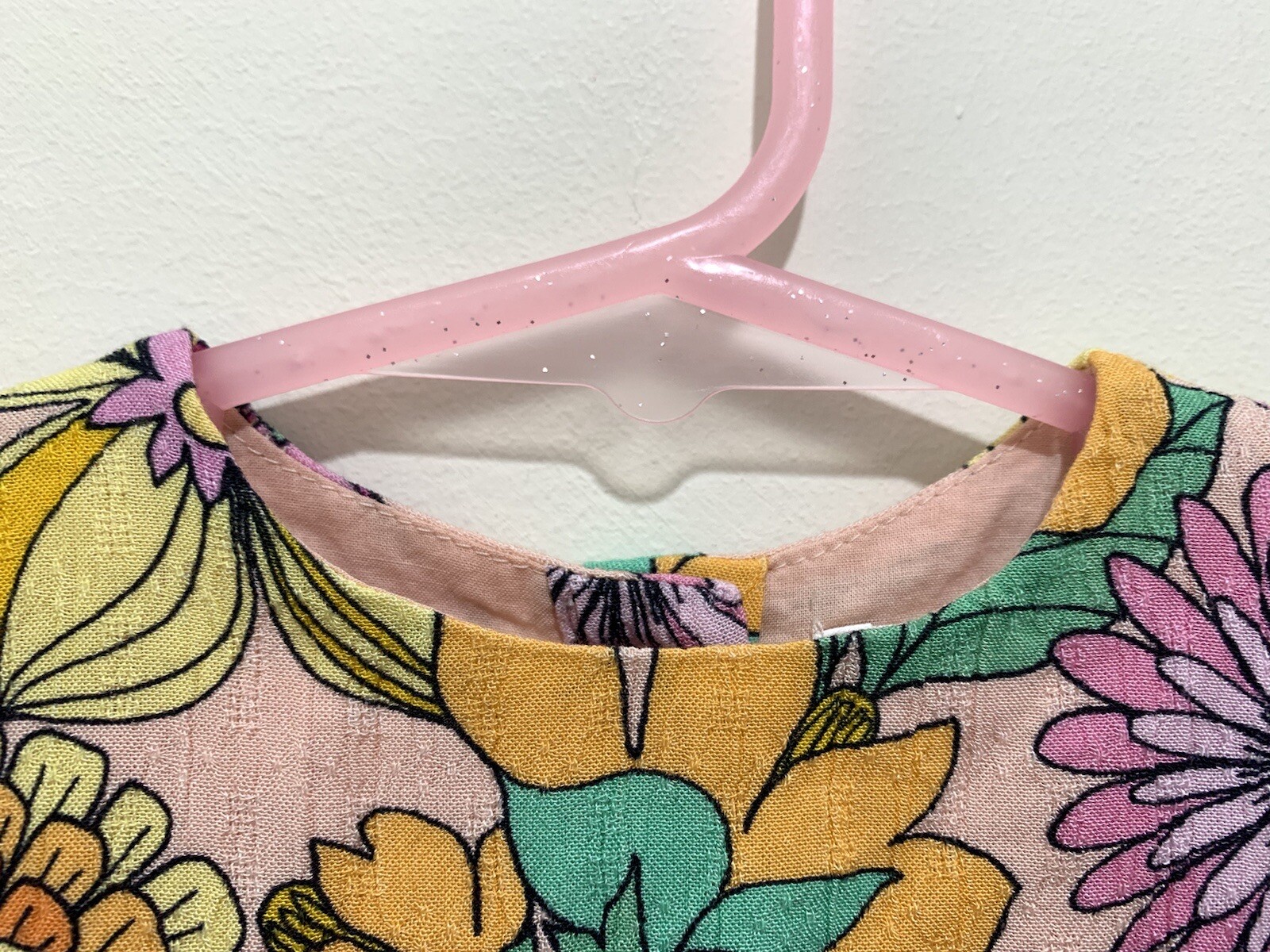 Cute Baby Girls Next Pink Floral Textured Top & Shorts 2 Piece Outfit 3-6m🌸