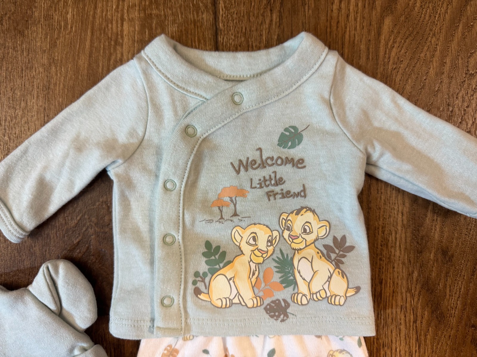 Disney Baby Wishes Dreams Preemie Lion King Outfit Shirt Pants Hat 3 PC Simba