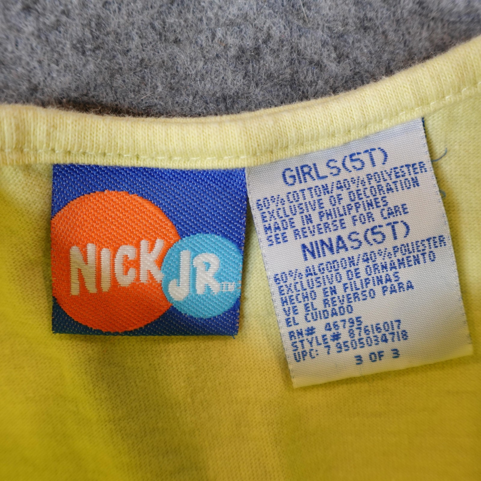 Vintage Dora The Explorer Shirt Shorts Set Girls 3T 5T Sweater Yellow Pink Y2K